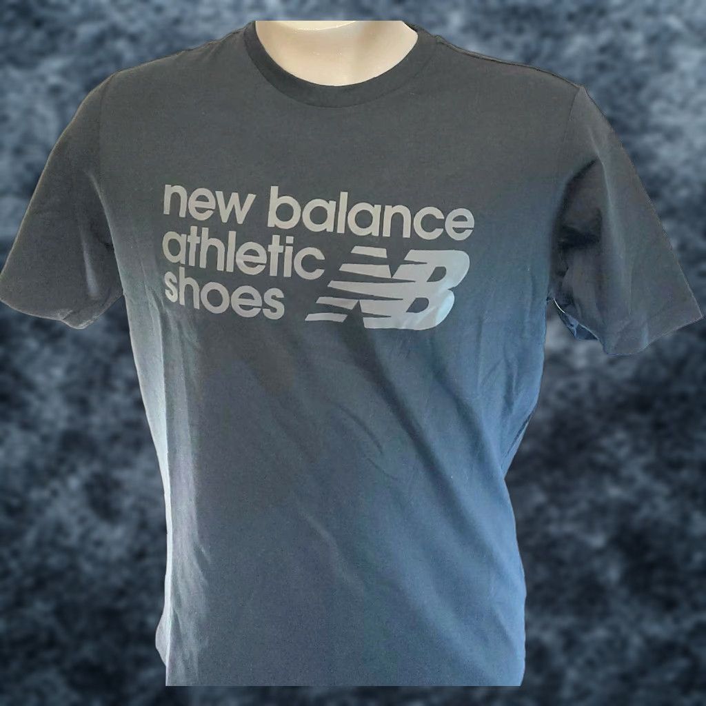 New Balance New Balance T-Shirt Mens Medium M Black Grey Trim Athletic Shoebox Tee Size US M / EU 48-50 / 2 - 1 Thumbnail