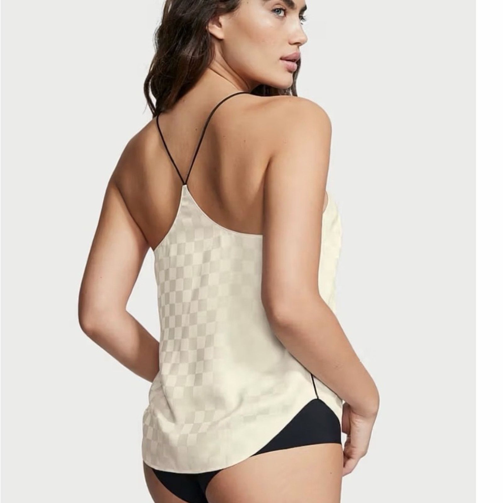 Victoria's Secret Victoria Secret Cream Sleepwear Loungewear Cami Set size XS Size 26" / US 2 / IT 38 - 2 Thumbnail