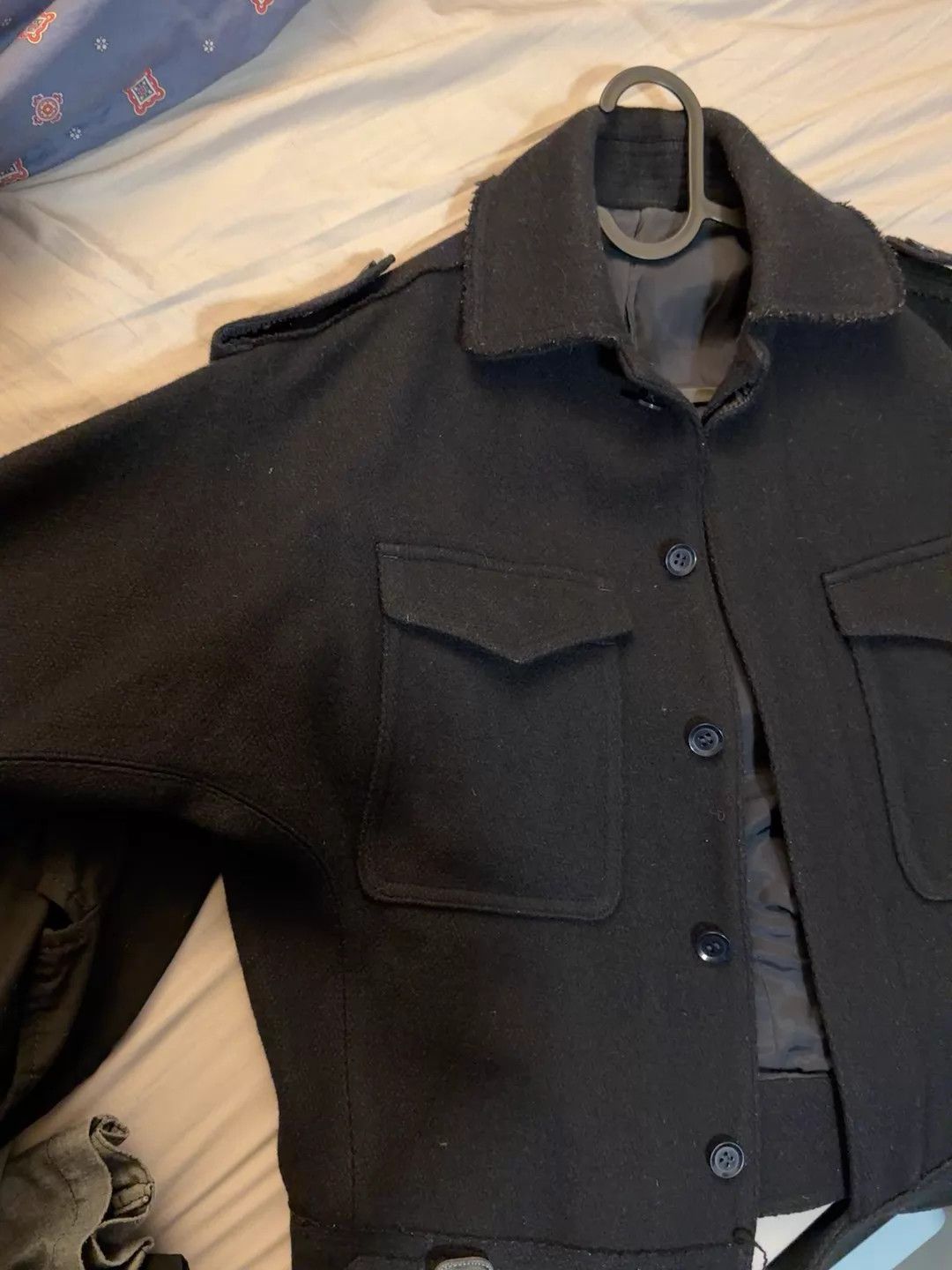 Yohji Yamamoto Yohji Y's Wool Jacket YSL Vibe Blue-Black 2 9/10 Unique Size US M / EU 48-50 / 2 - 7 Thumbnail