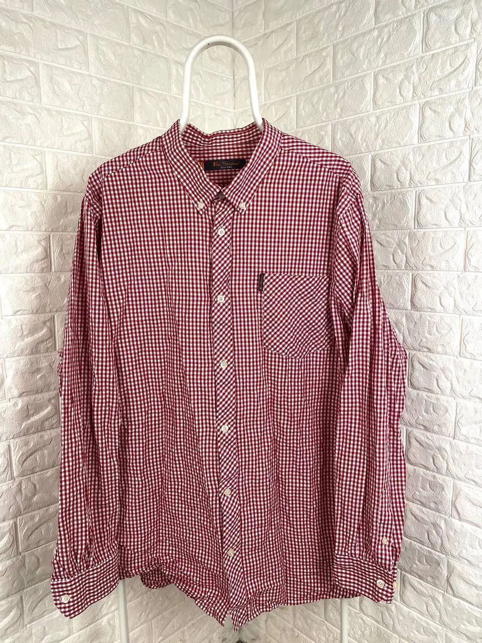 Ben Sherman Vintage Ben Sherman Red Gingham Check Long Sleeve Shirt Size US XL / EU 56 / 4 - 1 Thumbnail