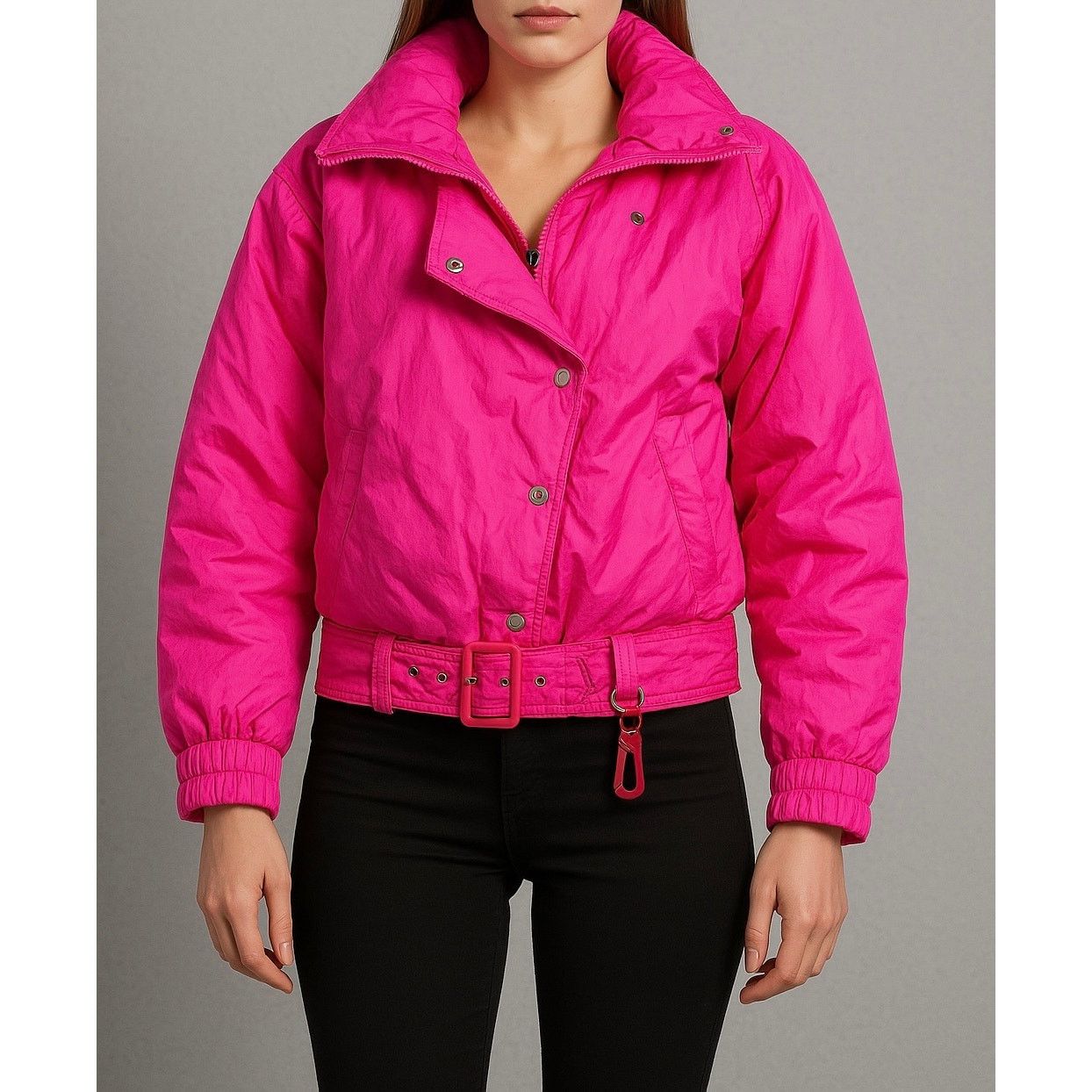 Vintage VTG Snuggler Seattle Pink Ski Jacket XS 80s Windbreaker Size XS / US 0-2 / IT 36-38 - 1 Thumbnail
