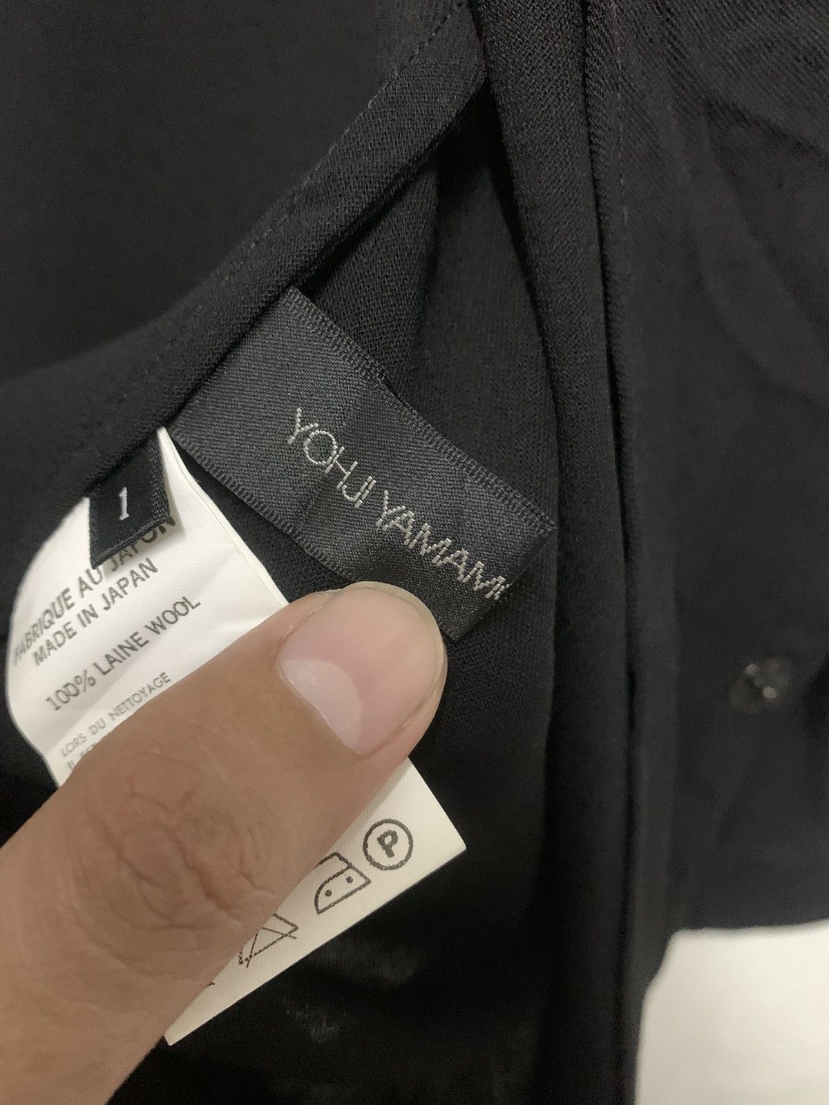 Yohji Yamamoto Yohji Yamamoto Laine Wool Drape Collar Jacket Size XS / US 0-2 / IT 36-38 - 8 Thumbnail