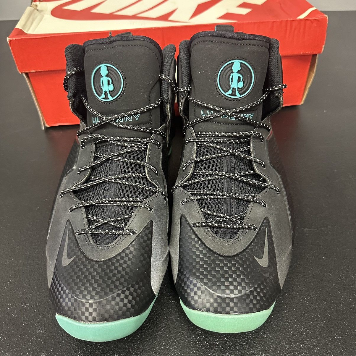 Nike Nike Air Lil Penny Posite Black Hyper Jade Reflective Men Size US 11.5 / EU 44-45 - 5 Thumbnail
