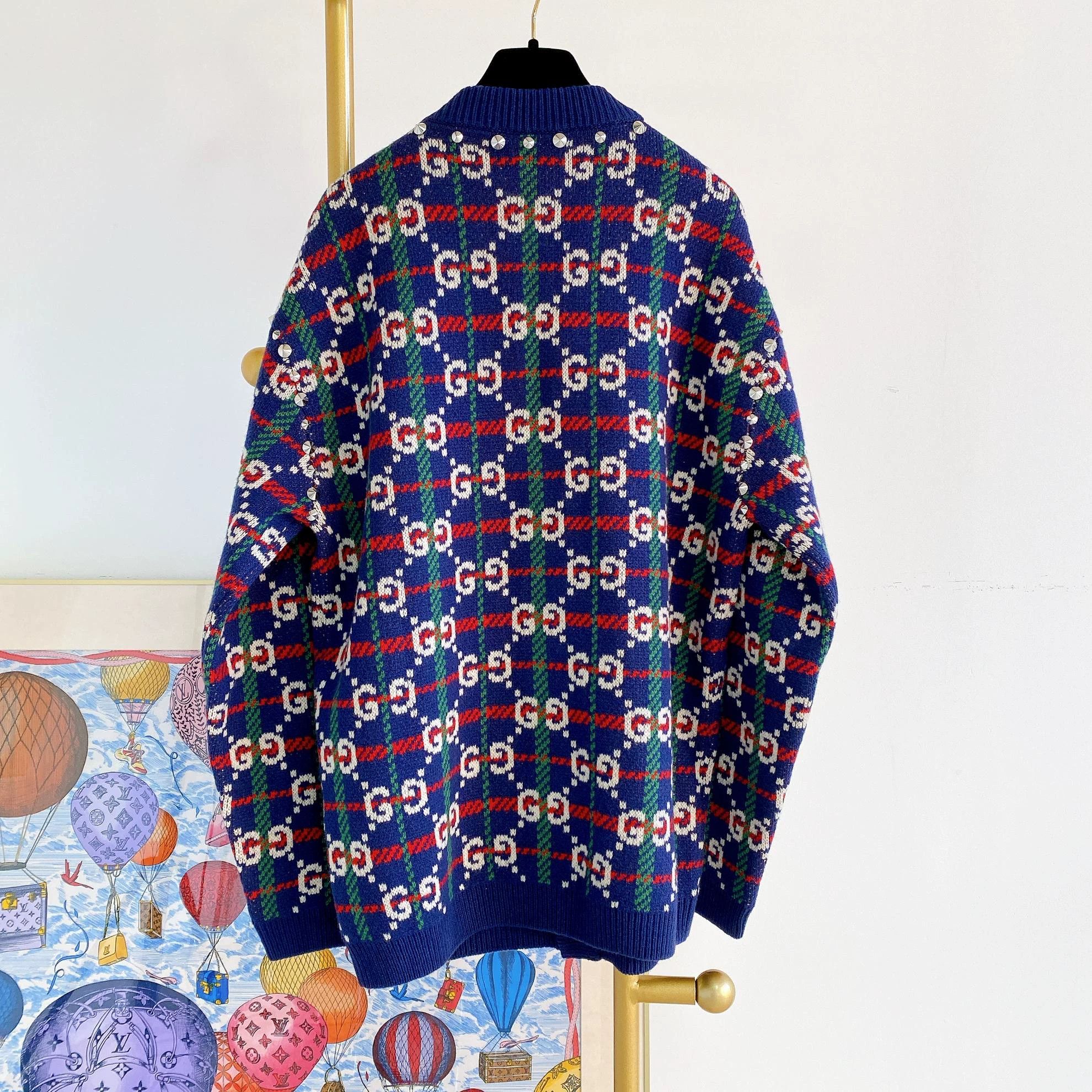 Gucci Gucci Full Logo Cardigan Jacket M Size US M / EU 48-50 / 2 - 2 Thumbnail