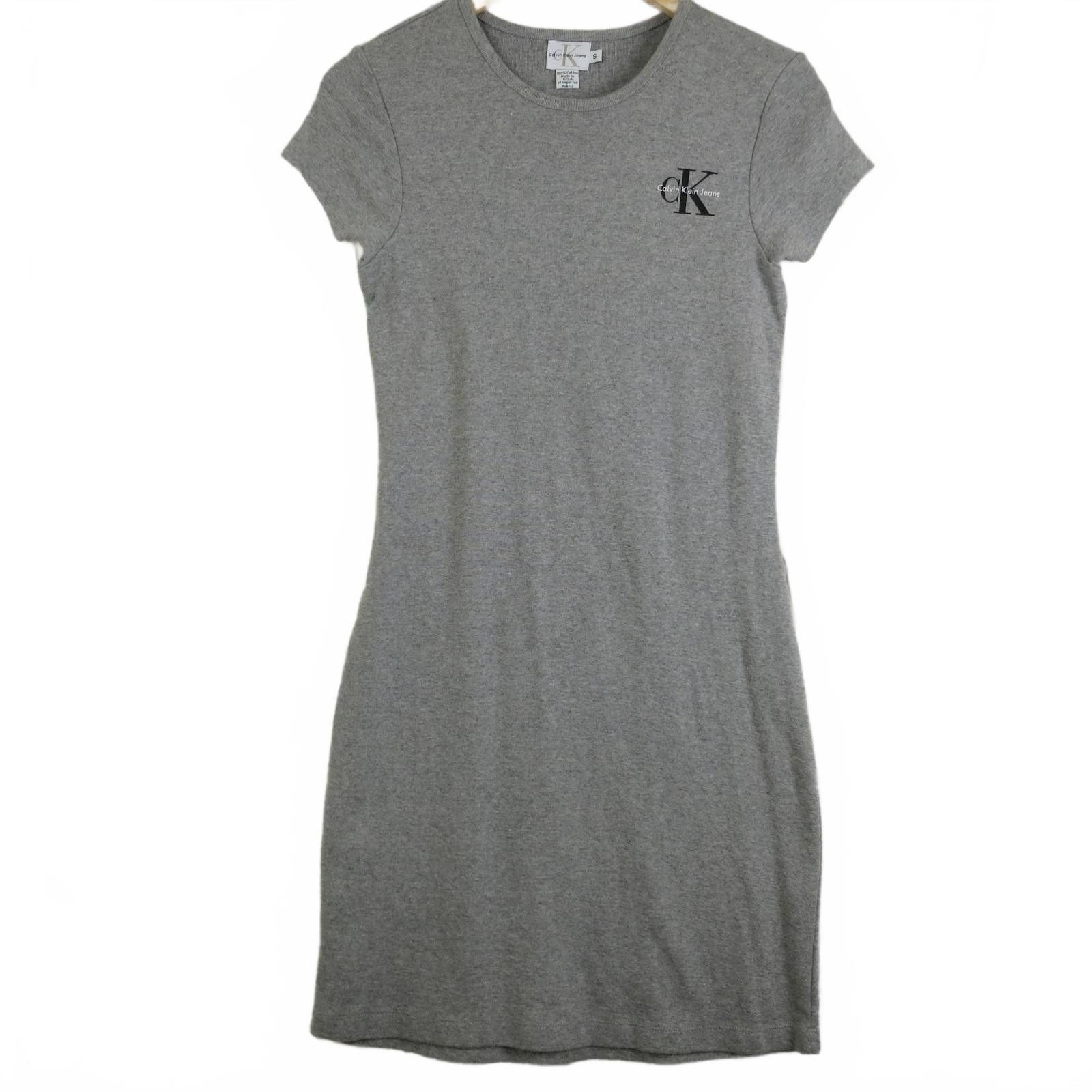 Other Calvin Klein Jeans Grey Cotton Y2K T-Shirt Dress Size Small Size S / US 4 / IT 40 - 1 Thumbnail