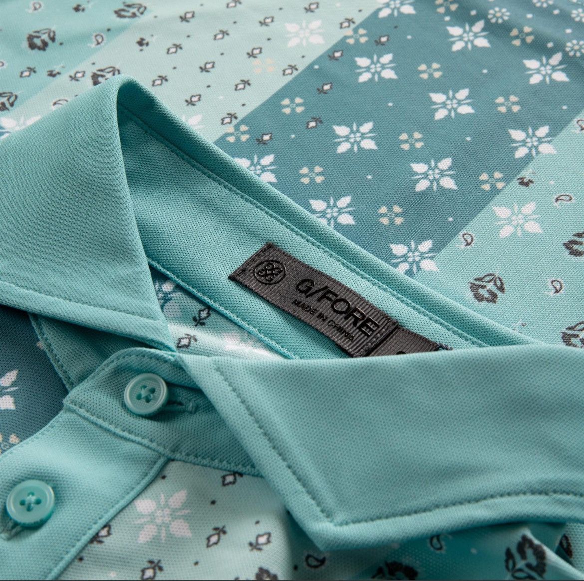 G/FORE Boro Patch Print Tech Pique Tailored Fit Polo Marine - AW23 Size US XL / EU 56 / 4 - 4 Thumbnail