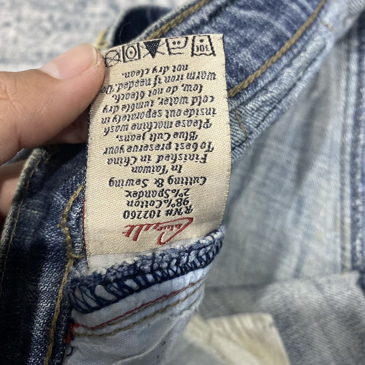 If Six Was Nine × Japanese Brand × Le Grande Bleu (L.G.B.) Flare☠️Blue Cult Washed Bootcut Cowboy Punk Jeans 90s Size US 30 / EU 46 - 8 Thumbnail
