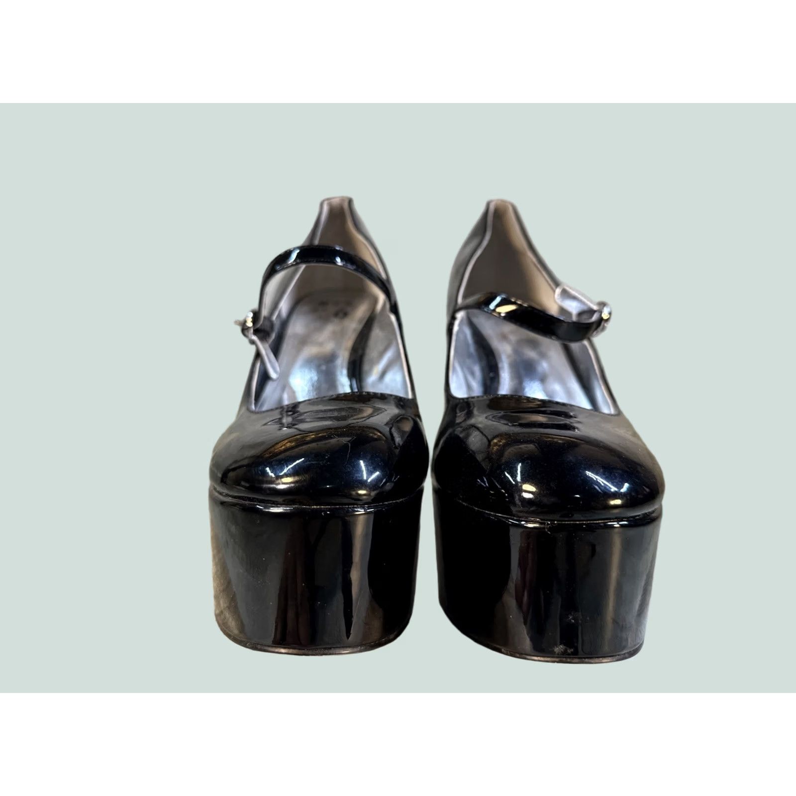 Vintage Mix No. 6 Black Patent Platform Mary Jane Heels Size 8.5 Women’s High Heel Dress Shoes Size M / US 6-8 / IT 42-44 - 1 Thumbnail