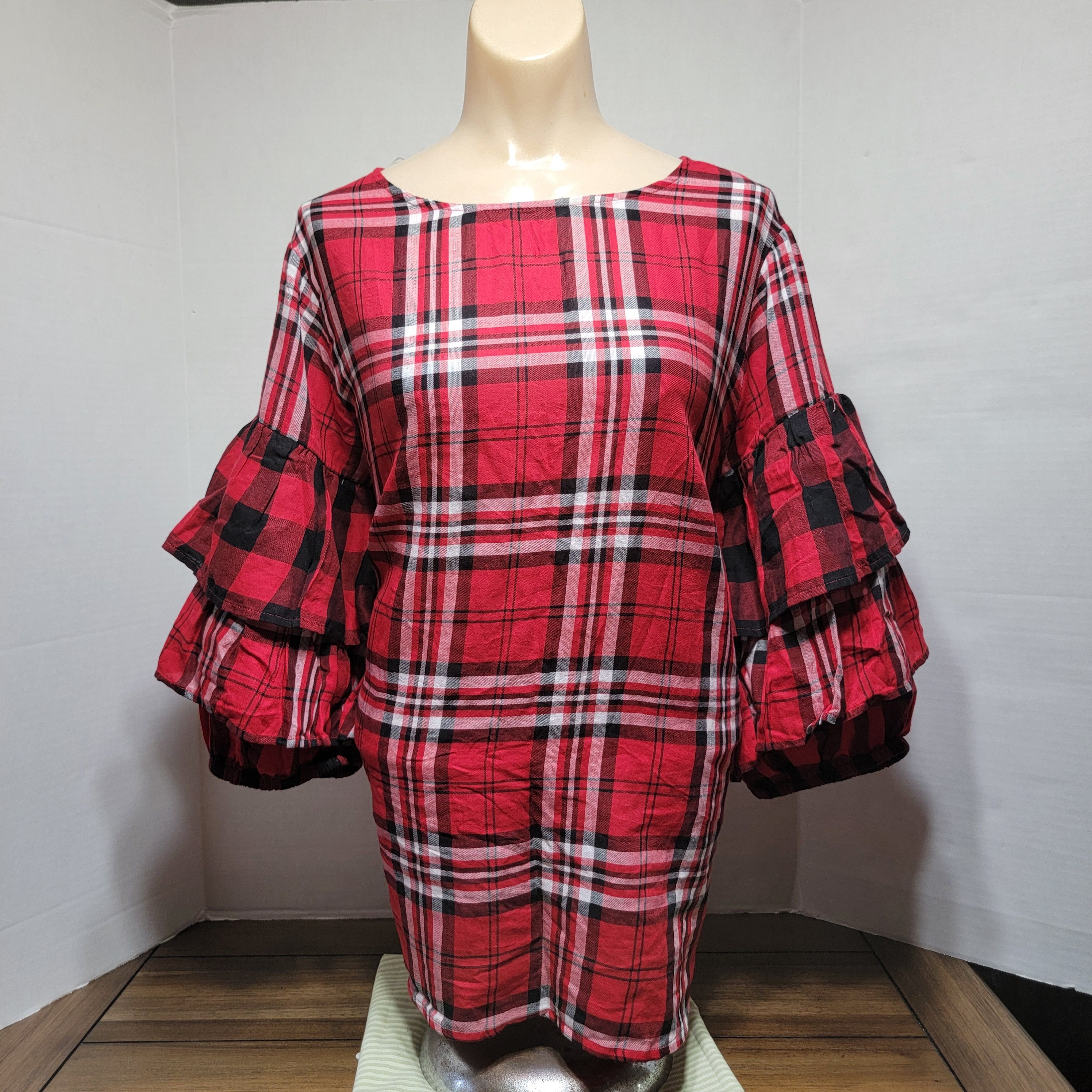 Other Boutique Plus Blouse w/ Flare Sleeves - OX (14W) NWT Size XL / US 12-14 / IT 48-50 - 1 Thumbnail