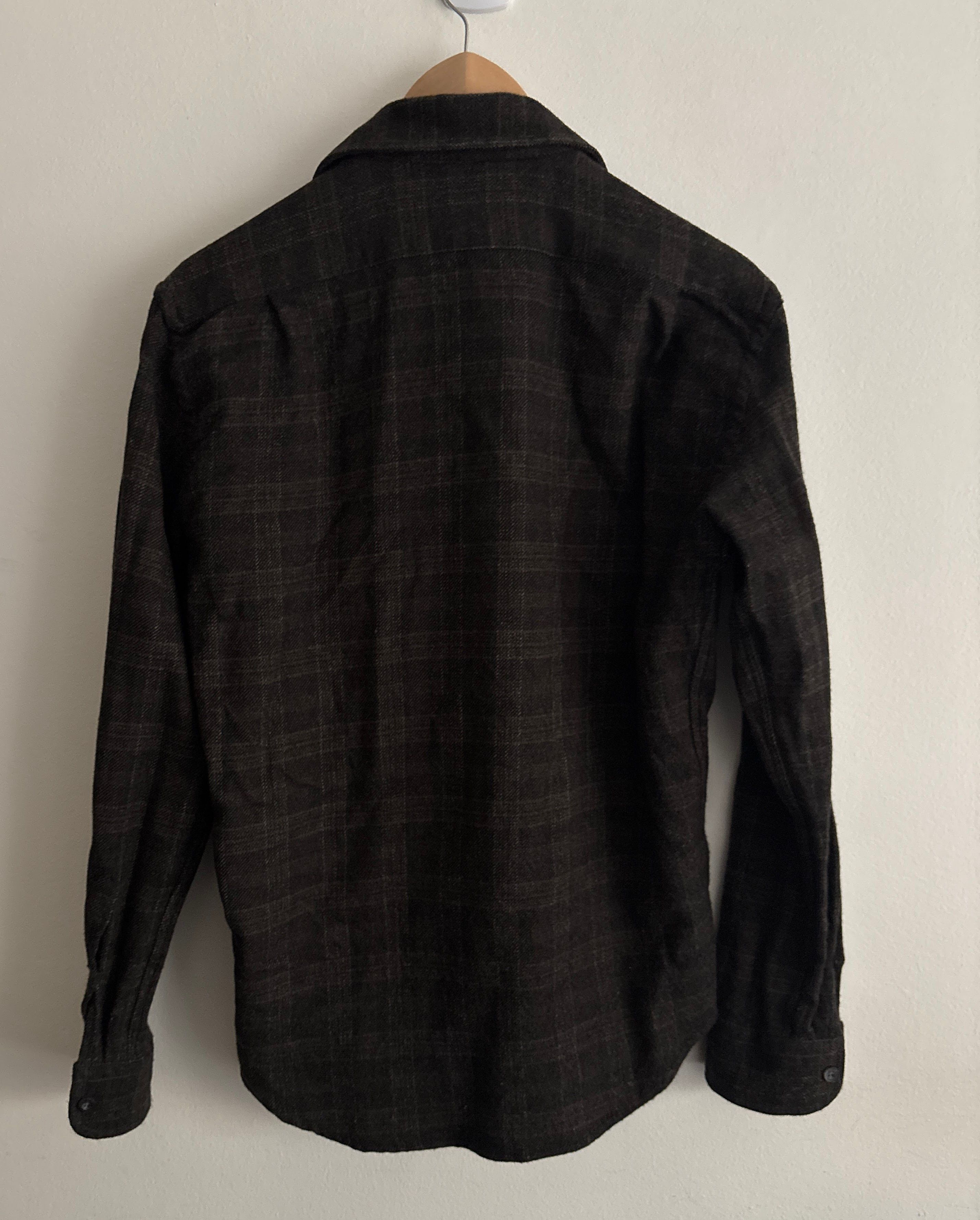 Inis Meain $398 Brown Wool Plaid Button up Flannel Shirt Italy Size US M / EU 48-50 / 2 - 5 Thumbnail