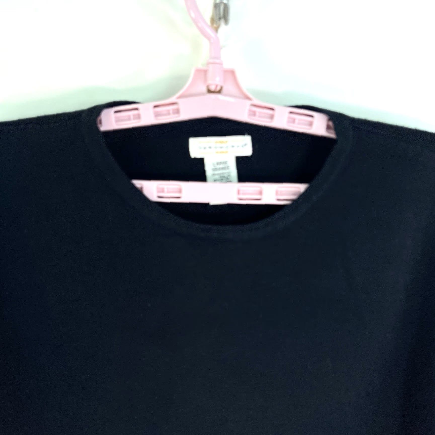 Vintage VINTAGE Yarn Works Pullover Sweater Womens Size L Black Short Sleeve Classic Knit Size L / US 10 / IT 46 - 2 Thumbnail
