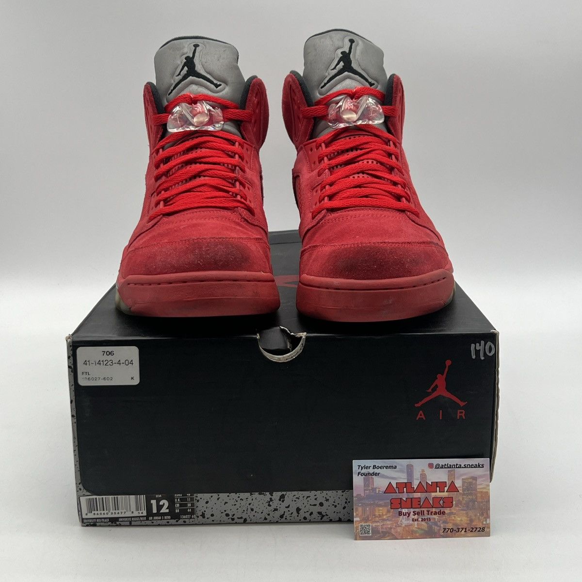 Jordan Brand Air Jordan 5 red suede Size US 12 / EU 45 - 2 Thumbnail