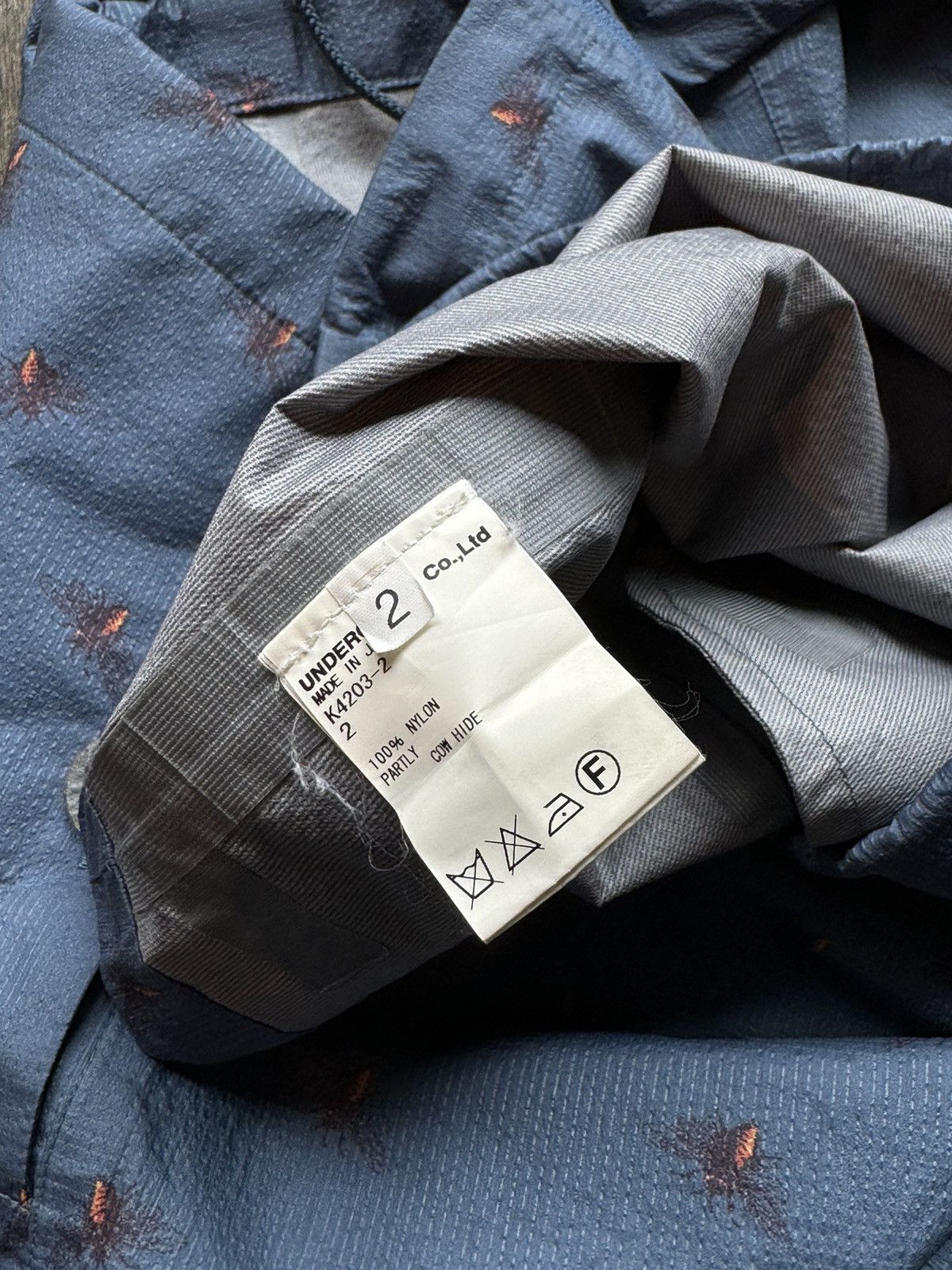 Undercover Undercover Flies Blue Nylon Windbreaker - Size 2 Size US M / EU 48-50 / 2 - 4 Thumbnail