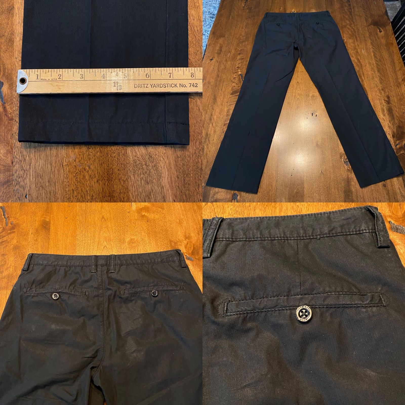 Hugo Boss Hugo Boss Pants Mens 30x31 Black Regular Fit Casual Pleated Work Outdoor Size US 30 / EU 46 - 8 Thumbnail