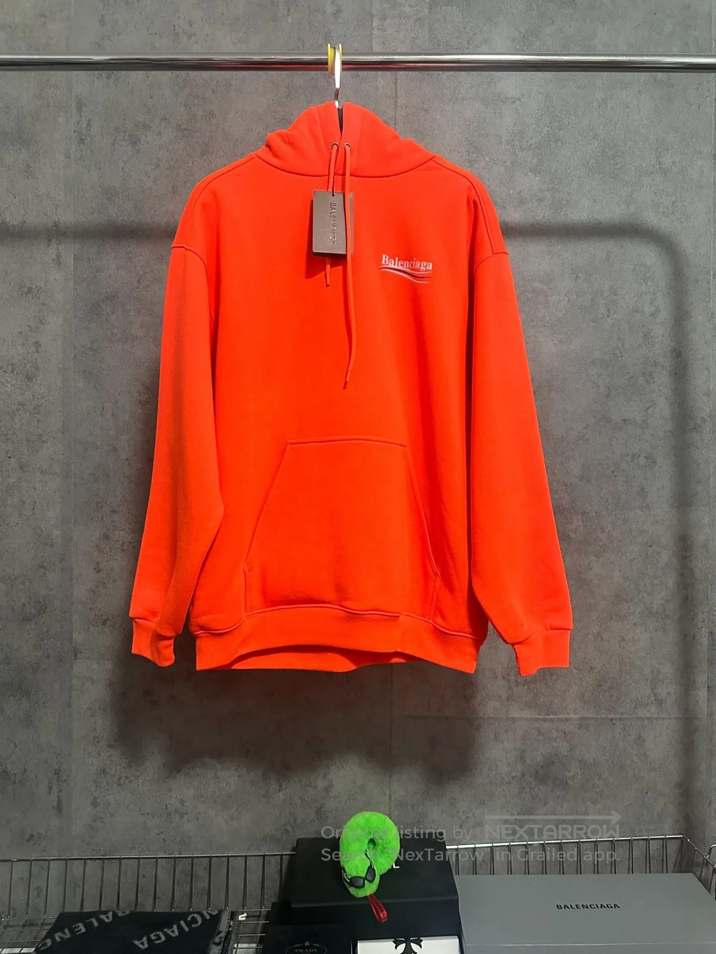 Balenciaga Balenciaga Coke Print Logo Orange Hoodie. Size US S / EU 44-46 / 1 - 1 Thumbnail