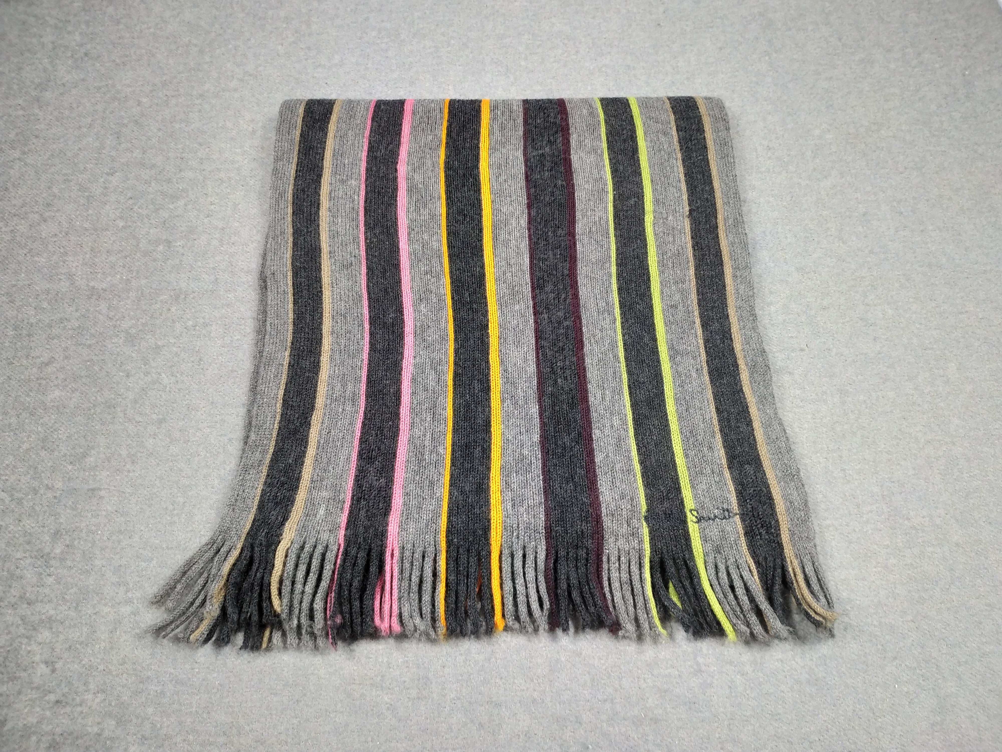 Paul Smith × Vintage Paul Smith Scarf / Muffler / Neckwear - WW655 Size ONE SIZE - 1 Thumbnail