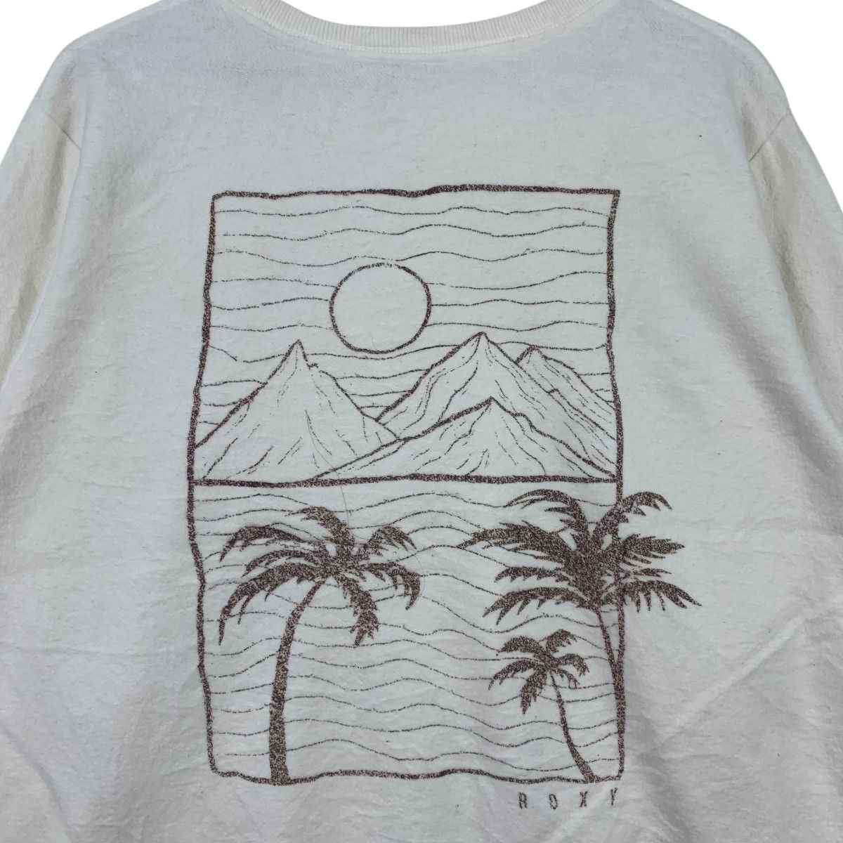 Japanese Brand ROXY Surfboard Hawaiian Big Logo Sweatshirt Pullover Jumper Size L / US 10 / IT 46 - 4 Thumbnail