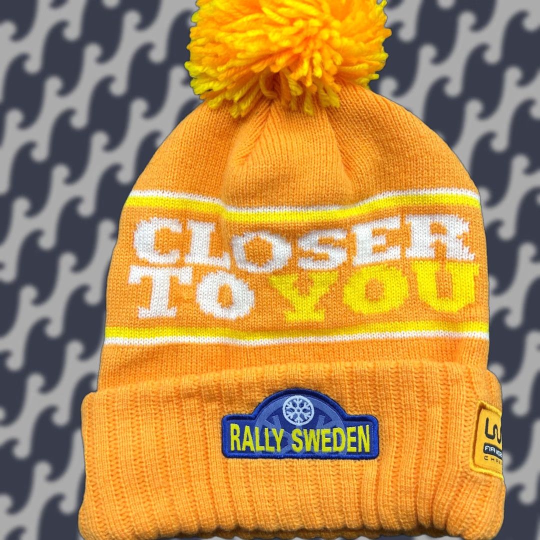 Vintage WRC 2016 NEH Rally Sweden Beanie Hat One Size FIA World Rally Orange Unisex Adults Beanie - Neh, Acrylic Knit, Thermal, Stretch, Solid Pattern Size ONE SIZE - 1 Thumbnail
