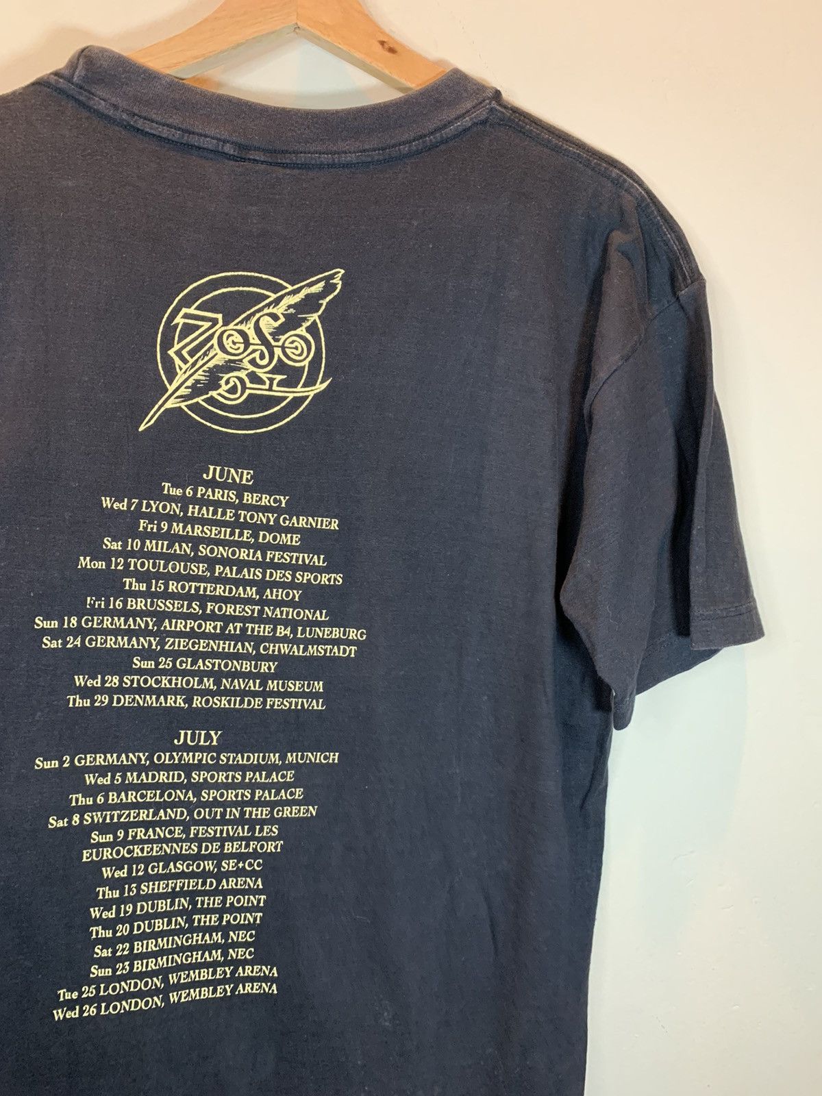 Band Tees × Led Zeppelin × Vintage *RARE* Vintage 90s Led Zeppelin No Quarter Tour Band Shirt Size US XL / EU 56 / 4 - 4 Thumbnail