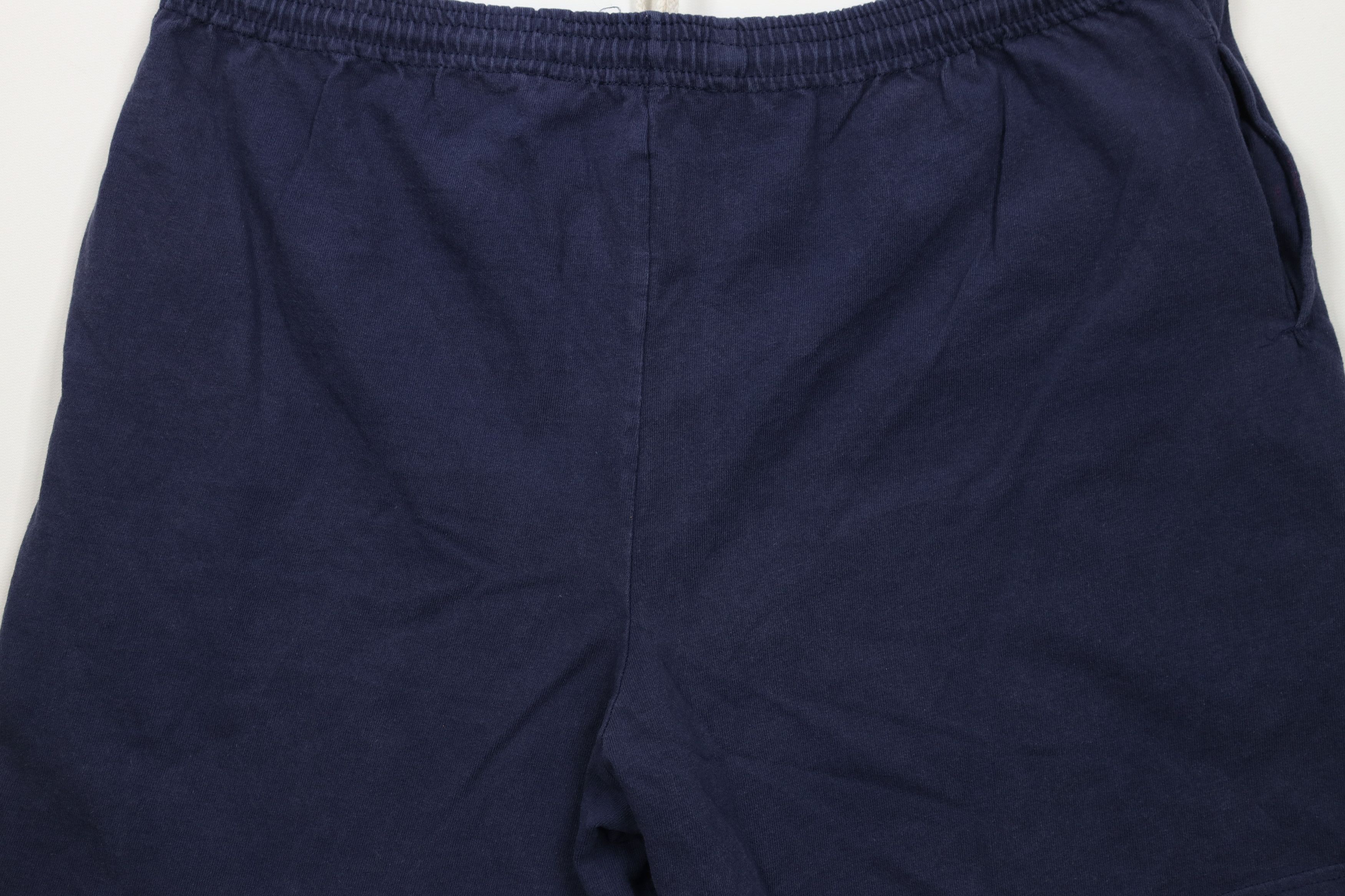 Russell Athletic × Vintage Vintage 90s Russell Athletic Above Knee Shorts Blue Cotton Size US 32 / EU 48 - 13 Thumbnail