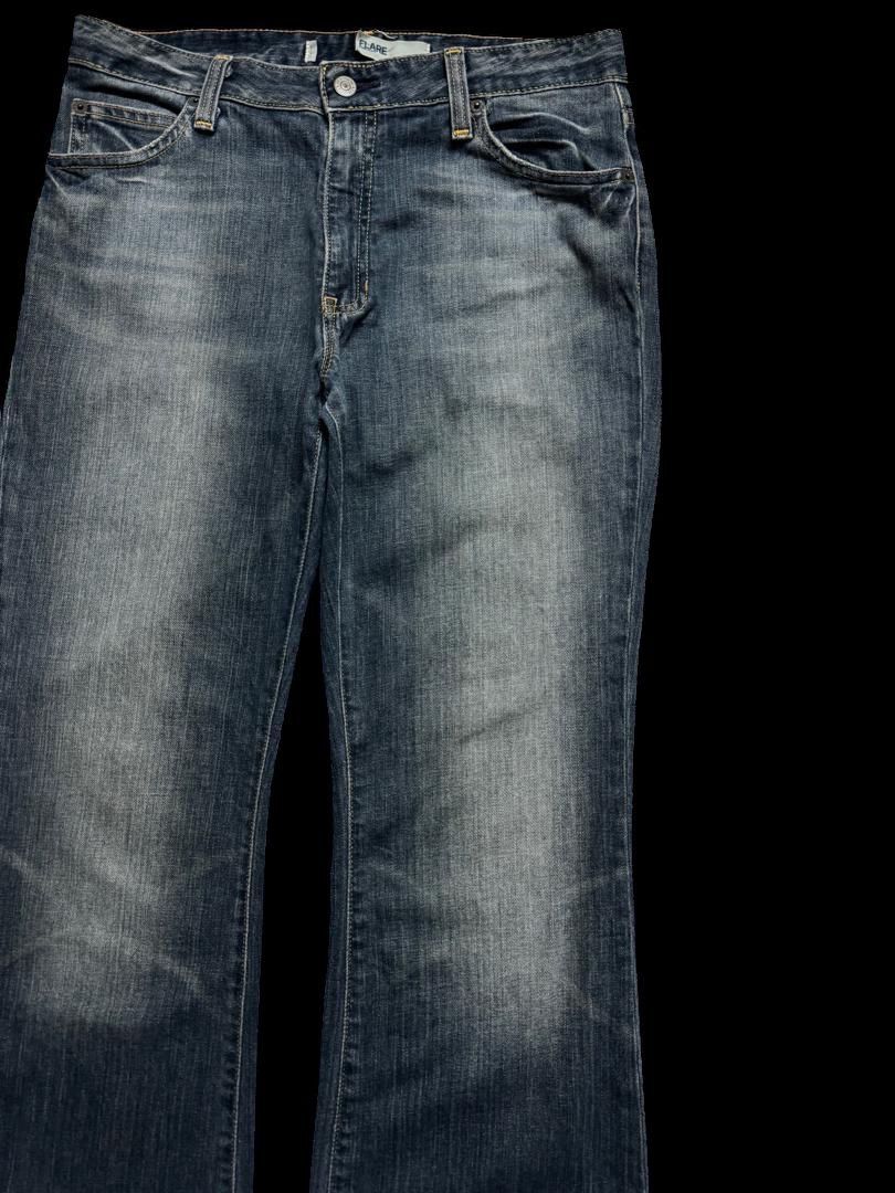Vintage FLARED 90’S Style Gap Mudwash Distressed Flare Denim Jean Size US 30 / EU 46 - 5 Thumbnail