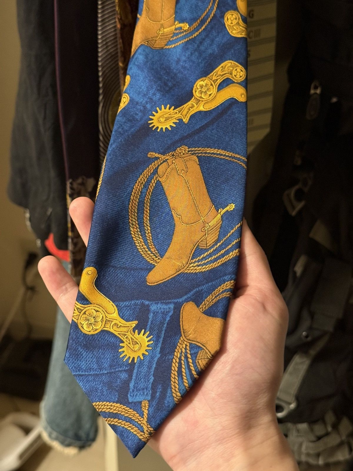 Jean Paul Gaultier JEAN PAUL GAULTIER 00s HERMES PERIOD TIE Size ONE SIZE - 6 Thumbnail