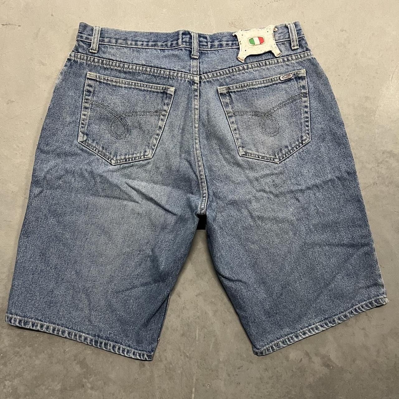 Japanese Brand × Vintage Crazy Vintage Y2K Baggy Skater Paco Jean Shorts Denim Jorts Size US 36 / EU 52 - 3 Thumbnail