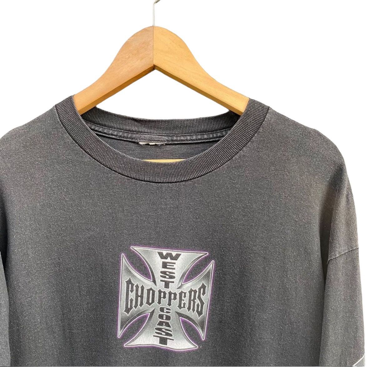 Vintage × West Coast Choppers Vintage Faded West Coast Choppers Long Beach Tshirt Size US L / EU 52-54 / 3 - 5 Thumbnail