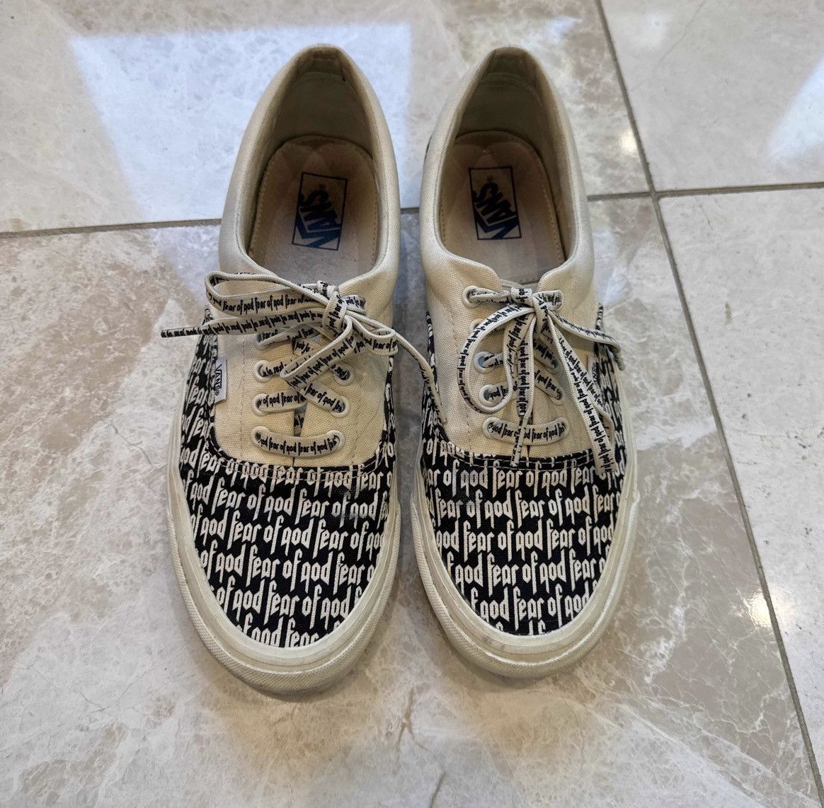 Fear of God × Vans Fear of God x Vans Era 95 DX 'Collection 2 White' Size US 12 / EU 45 - 3 Thumbnail