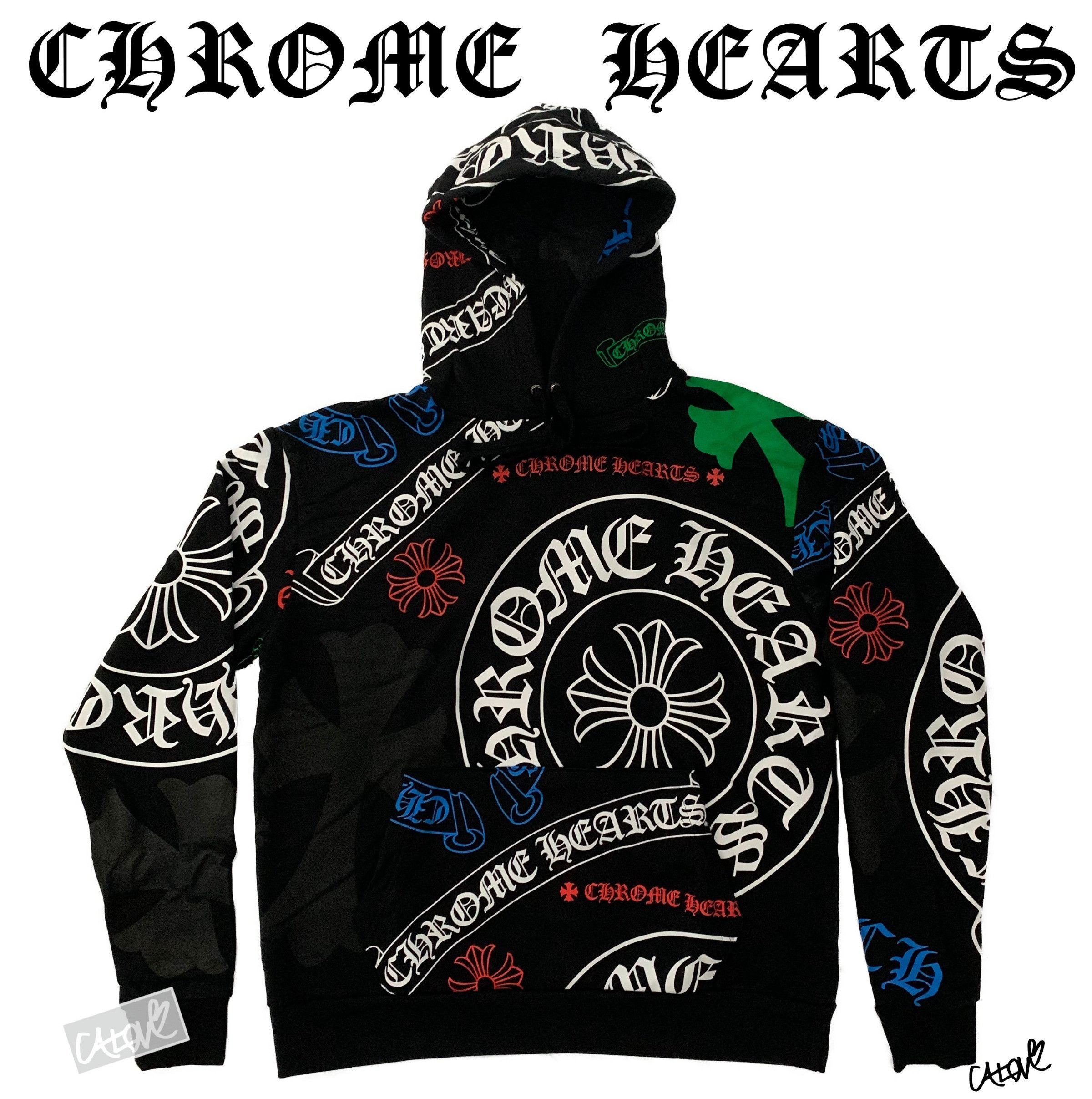 Chrome Hearts Chrome Hearts Stencil Hoodie Grailed