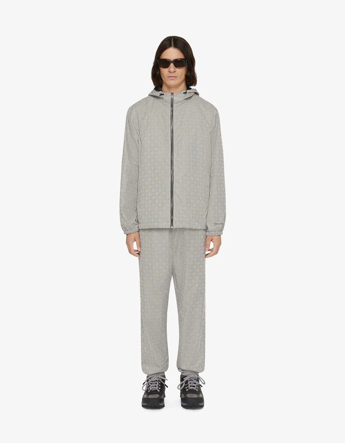 Givenchy o1mle0226 Windbreaker Jacket in Gray Size US L / EU 52-54 / 3 - 2 Thumbnail