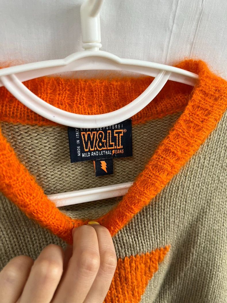 Walter Van Beirendonck walter van beirendonck 90s Lightning Horsehair Sweater Size US M / EU 48-50 / 2 - 3 Thumbnail