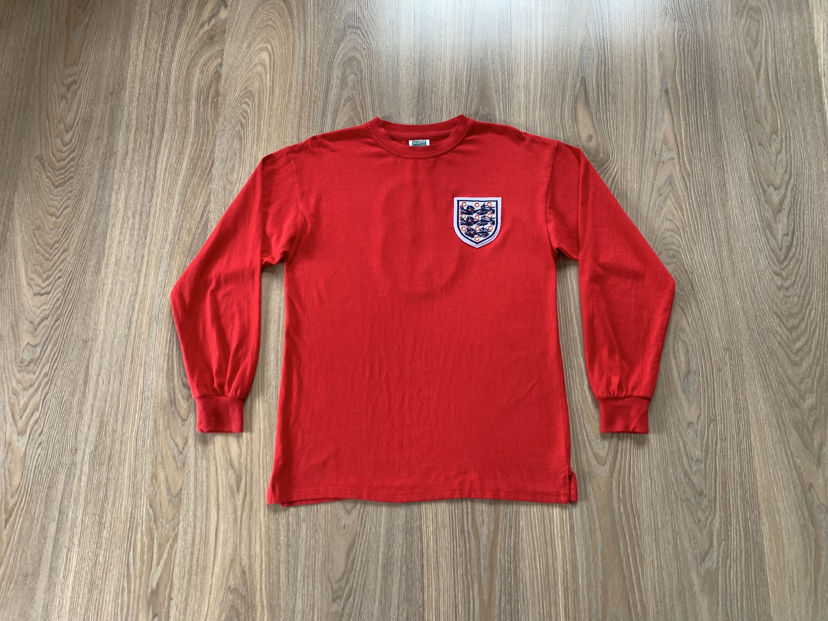 Vintage Score Draw Cotton England 6 Long Sleeve T-Shirt Size US M / EU 48-50 / 2 - 1 Thumbnail