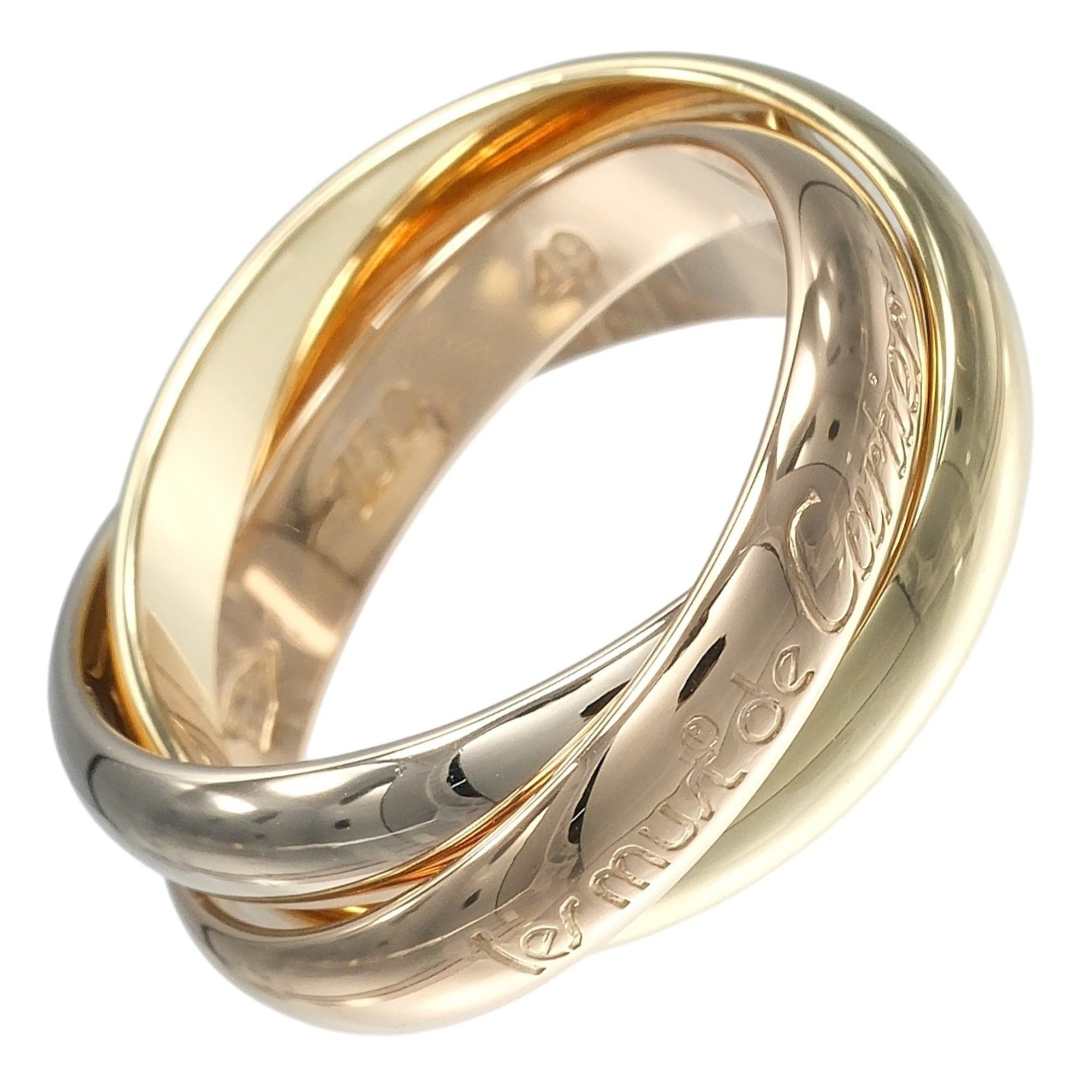 Cartier Cartier Trinity Ring, Size 8, 3.5mm Band, 18K Gold (YG, PG, WG), Approx. 8g. Size ONE SIZE - 1 Thumbnail