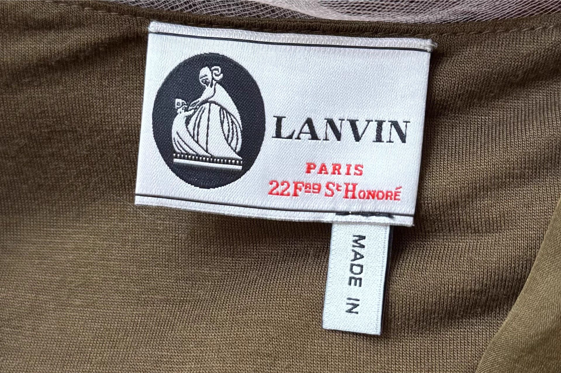 Lanvin LANVIN 1990s Early Rare Silk Double Layer Dress Size S / US 4 / IT 40 - 9 Thumbnail