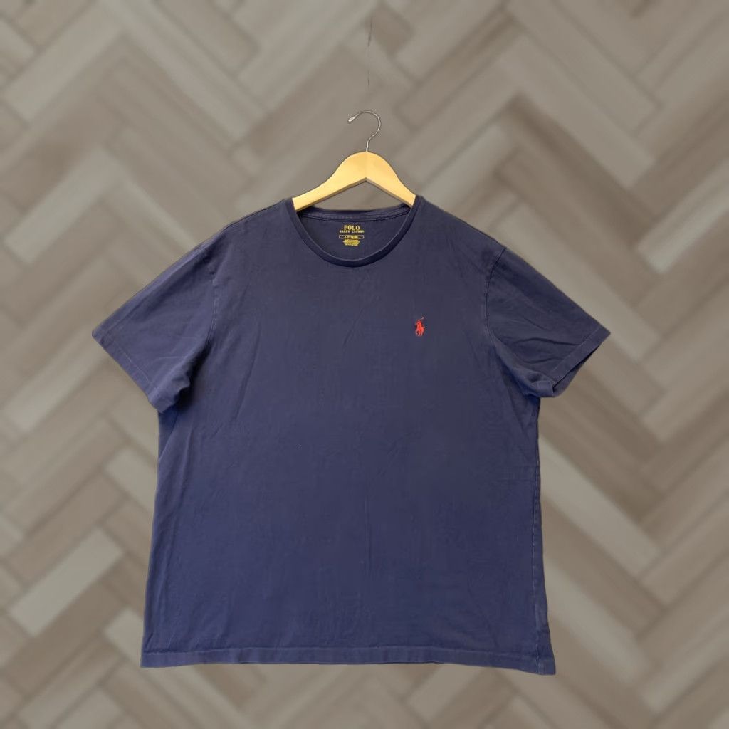 Polo Ralph Lauren Polo Ralph Lauren Men's T-Shirt Short Sleeve Crew Neck Cotton Logo Sports Outdoor Blue Large Size US L / EU 52-54 / 3 - 1 Thumbnail