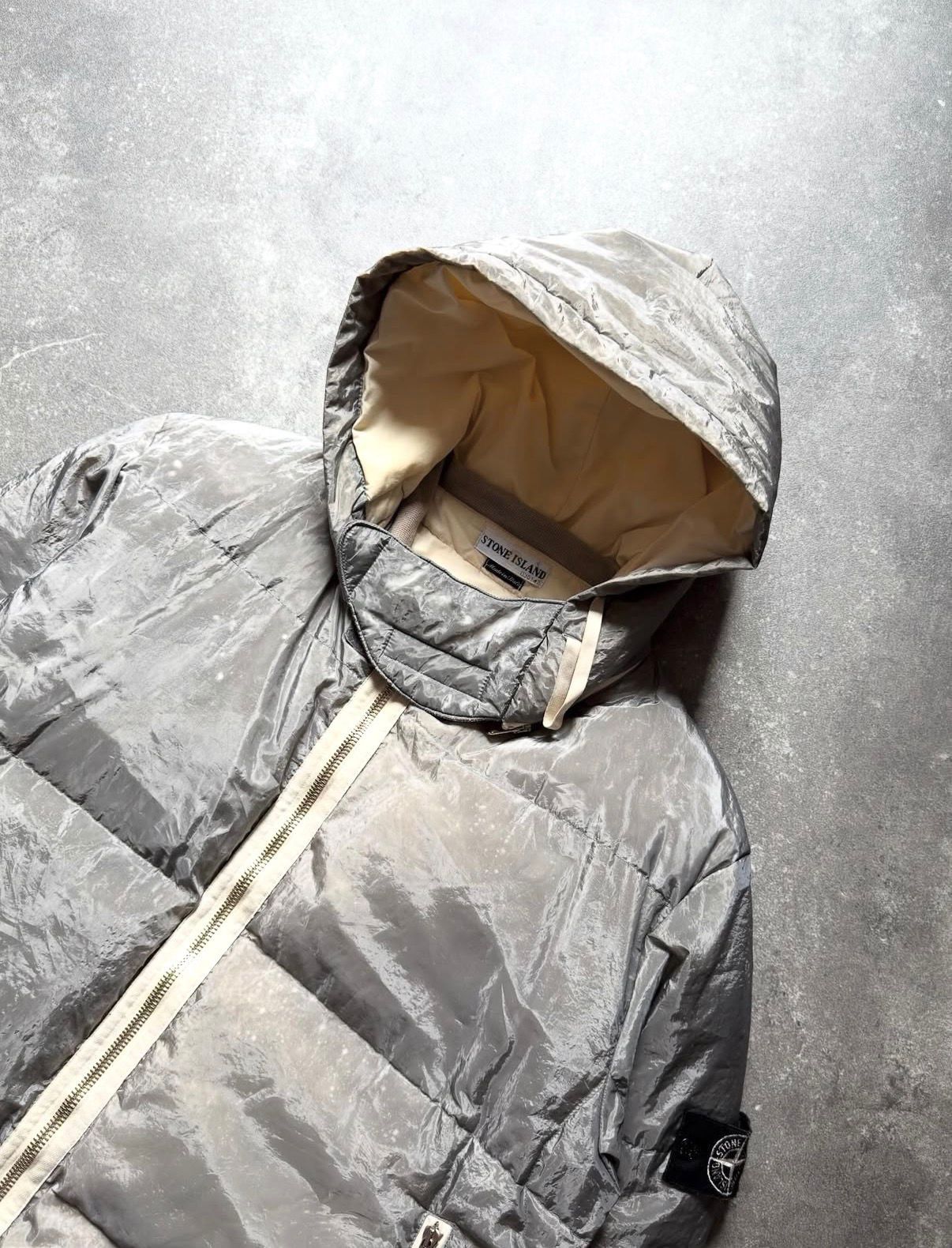 Stone Island Stone Island AW00 Raso Pure Metal Shell Jacket Size US XL / EU 56 / 4 - 4 Thumbnail