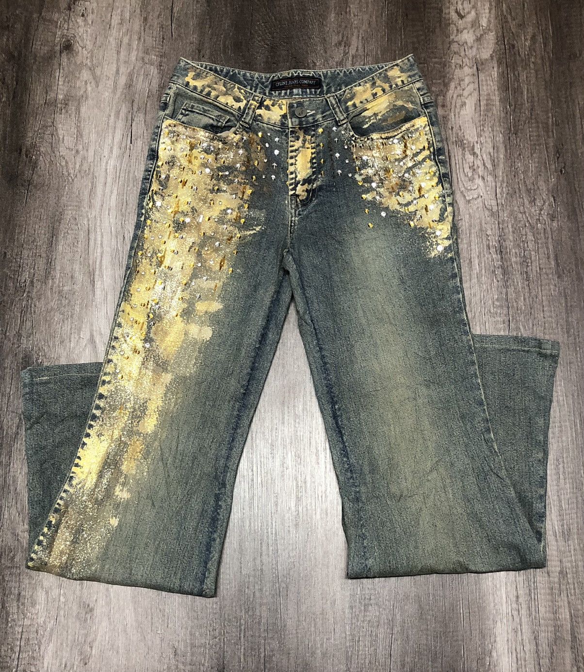Designer × Japanese Brand × Vintage CF LINE FLARED BOOTCUT JEANS COMPANY Size 29" - 25 Thumbnail