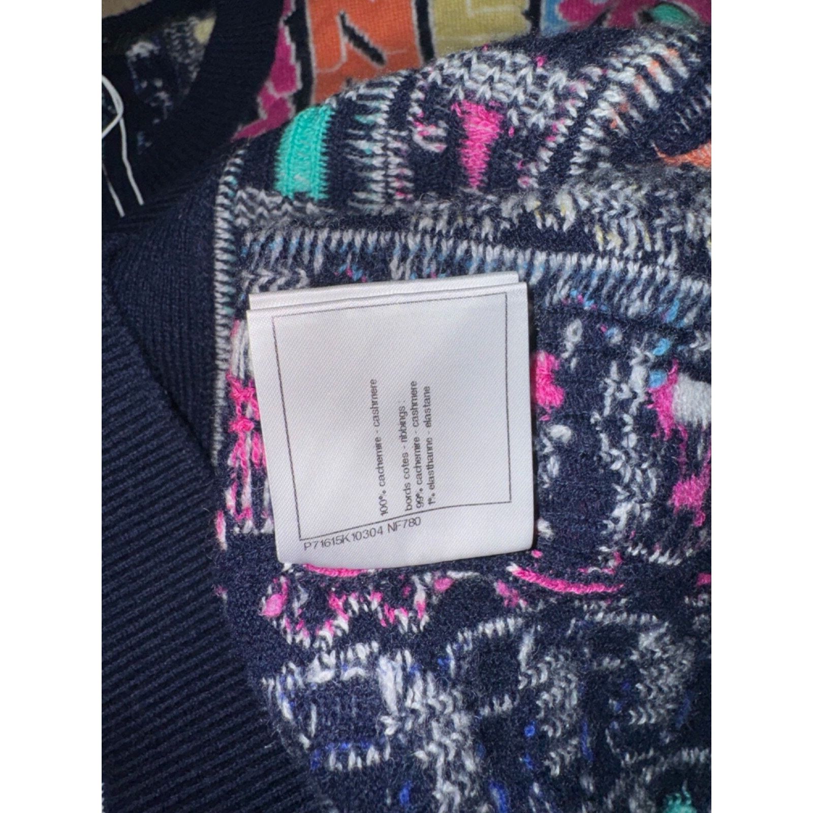 Chanel Chanel 21K Blue Rainbow Letter Logo CC Button Long Sleeve Size XS / US 0-2 / IT 36-38 - 15 Thumbnail