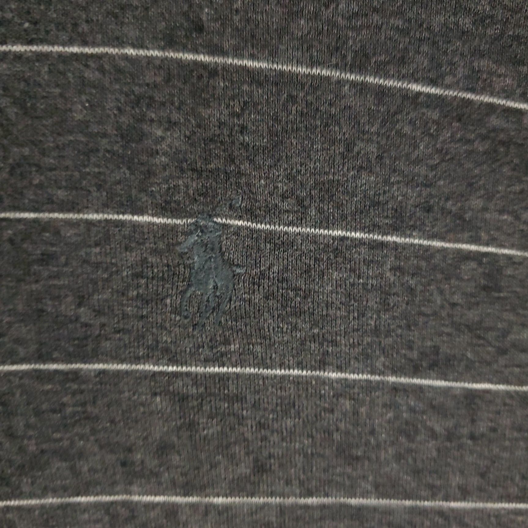 Ralph Lauren VINTAGE Ralph Lauren Polo Shirt Men Striped Gray 2XL Long Sleeve Casual Polo Mens 2XL Gray Polo Shirt Size US XXL / EU 58 / 5 - 2 Thumbnail
