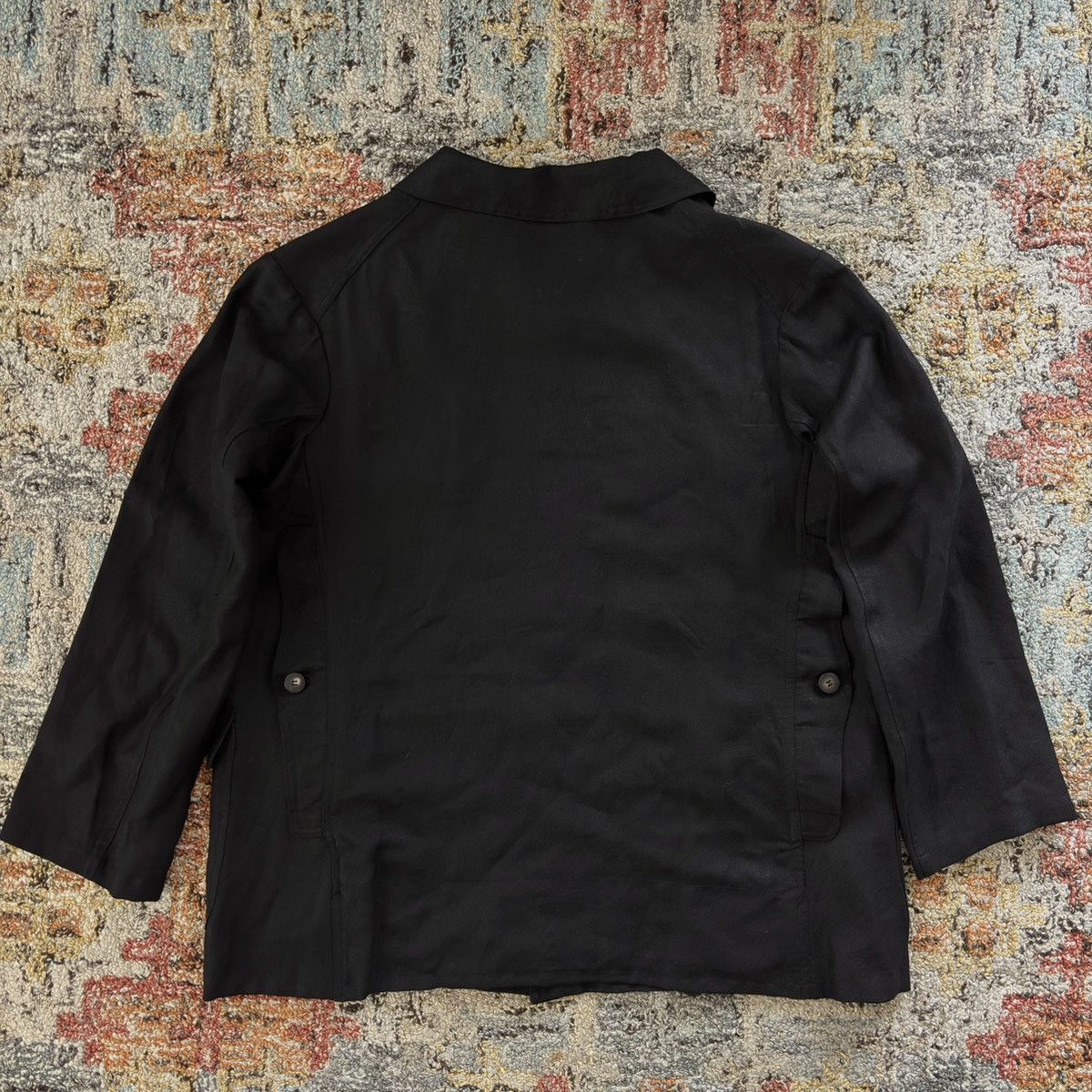 Archivio J.M. Ribot wool linen work jacket w/ antique buttons chore coverall Size US S / EU 44-46 / 1 - 4 Thumbnail