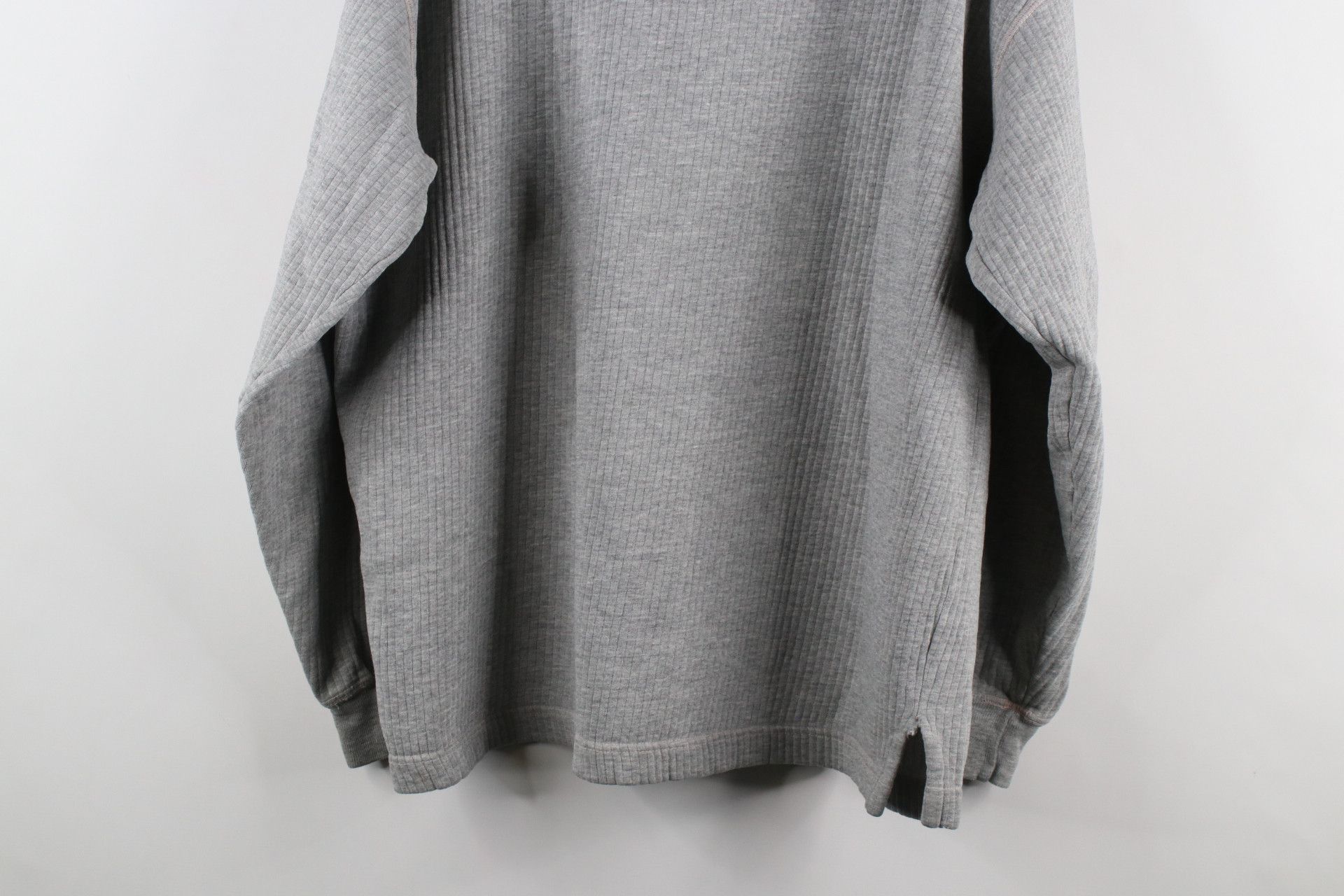 Gap Vintage 90s Gap Blank Ribbed Knit Turtleneck Sweatshirt Gray Size US M / EU 48-50 / 2 - 14 Thumbnail
