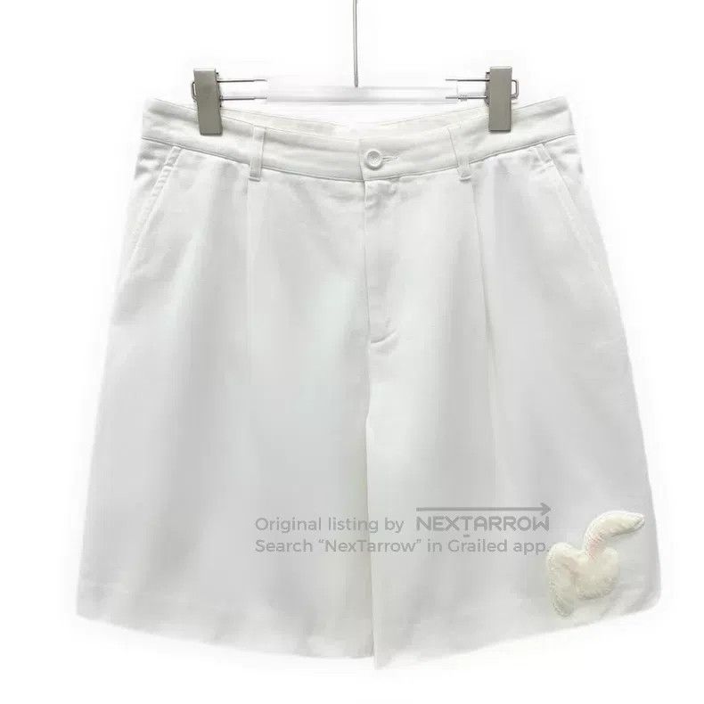 Dior Dior White logo letter gold thread embroidery cotton casua Size US 30 / EU 46 - 1 Thumbnail