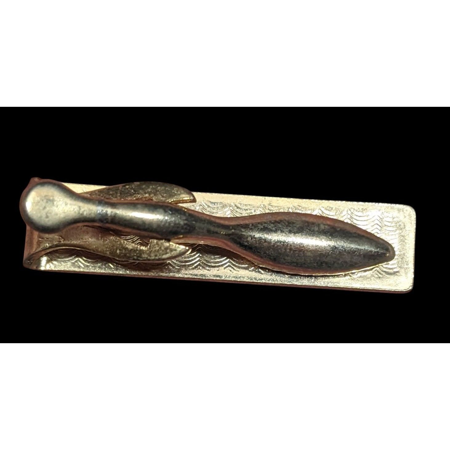 Other Vintage Gold Tone Engraved Elegant Tie Clasp Size ONE SIZE - 2 Thumbnail