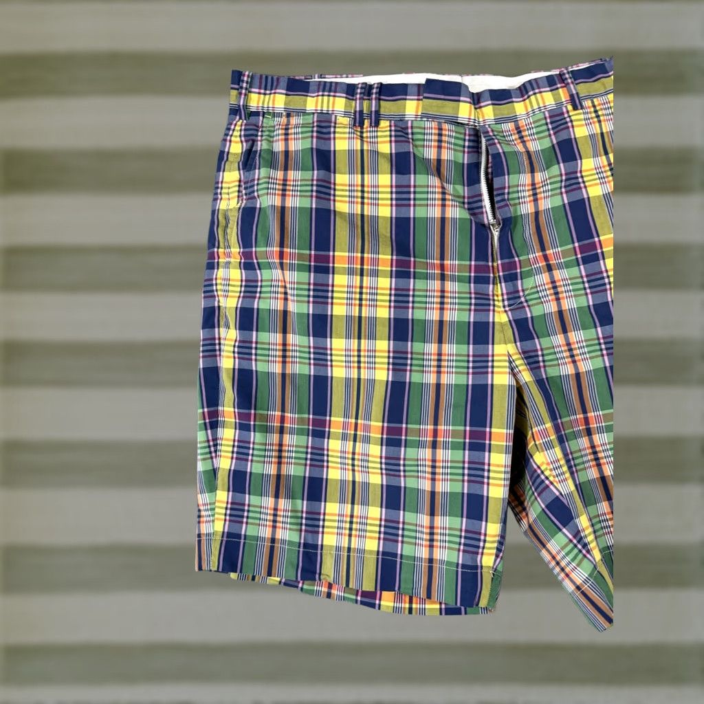 RLX Ralph Lauren Ralph Lauren RLX Shorts Mens 40 Multicolor Plaid Flat Front Performance Golf Chino Size US 40 / EU 56 - 1 Thumbnail