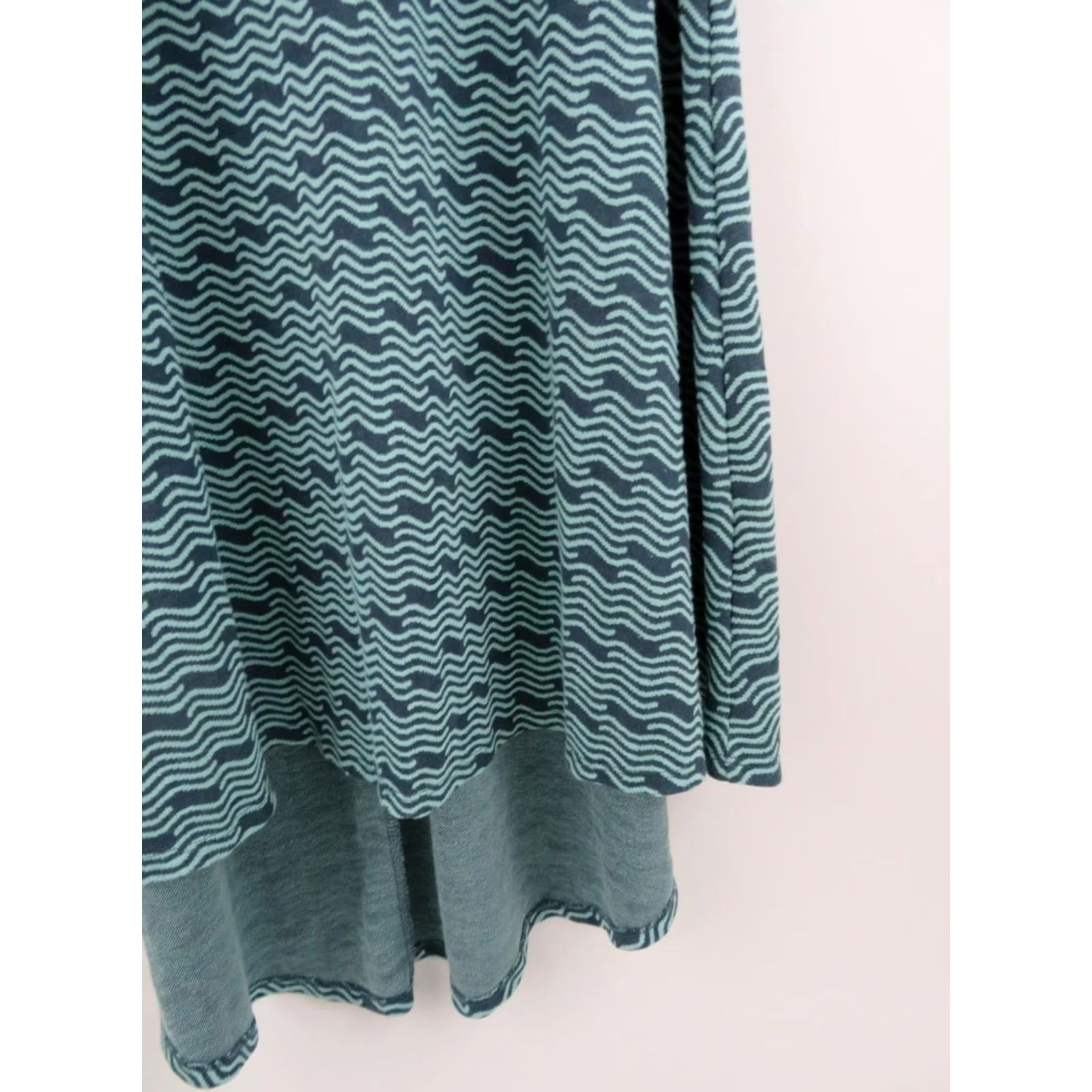 Vintage VINTAGE LuLaRoe Jacquard Carly Dress 2XS Blue Mint Green High Low Stretch Womens Sz 2XS Size XXS / US 00 / IT 34 - 3 Thumbnail