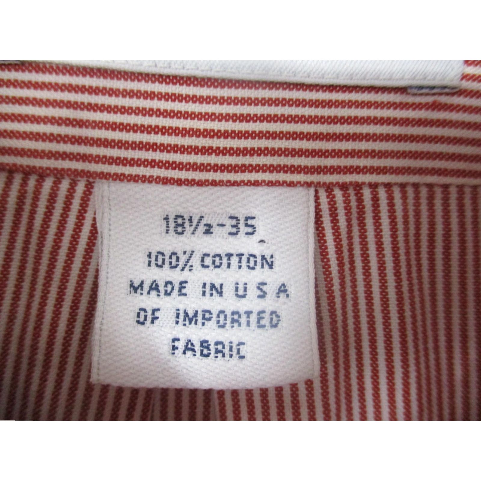 Brooks Brothers VINTAGE Brooks Brothers Shirt Mens 18.5-35 Red Stripe Dress Shirt USA 100% Cotton Long Sleeve Button-Down Collar Mens Red Striped Pattern Size US XXL / EU 58 / 5 - 5 Thumbnail
