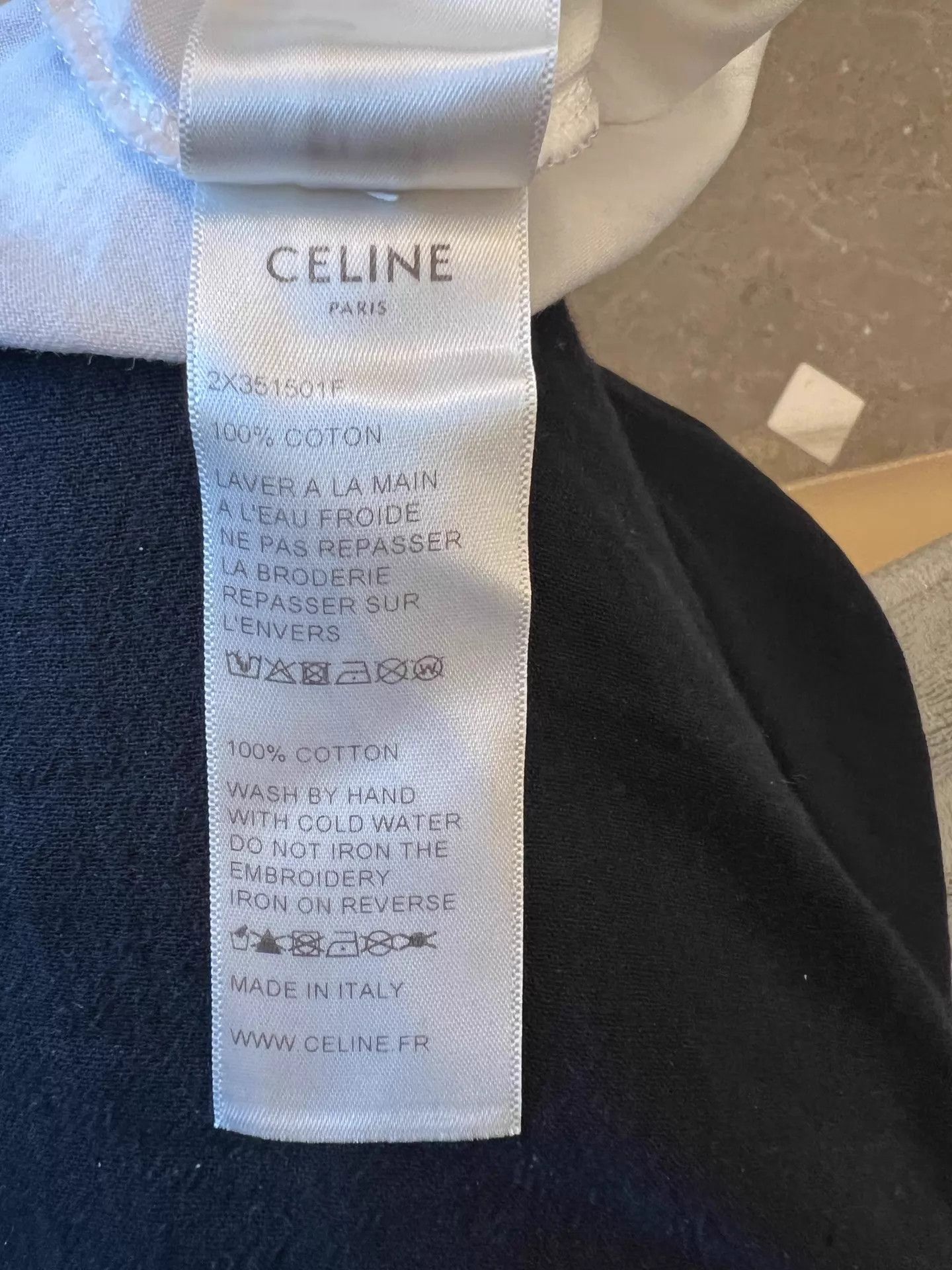 Celine Celine White Gold Logo Short Tee M Unisex Size M / US 6-8 / IT 42-44 - 6 Thumbnail