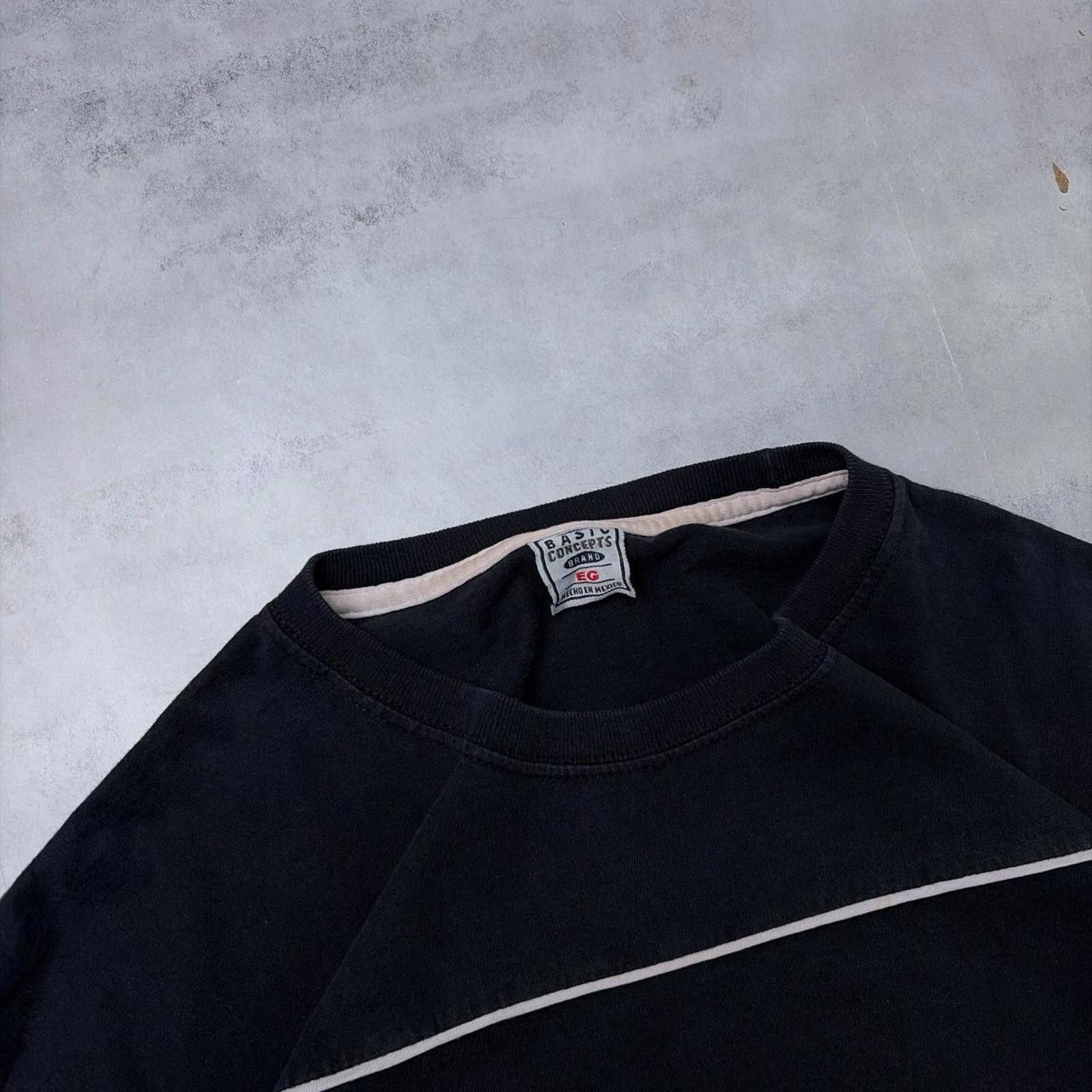 Other Y2K Black Basic Concepts Surf Striped Long Sleeve Shirt Size US L / EU 52-54 / 3 - 6 Thumbnail