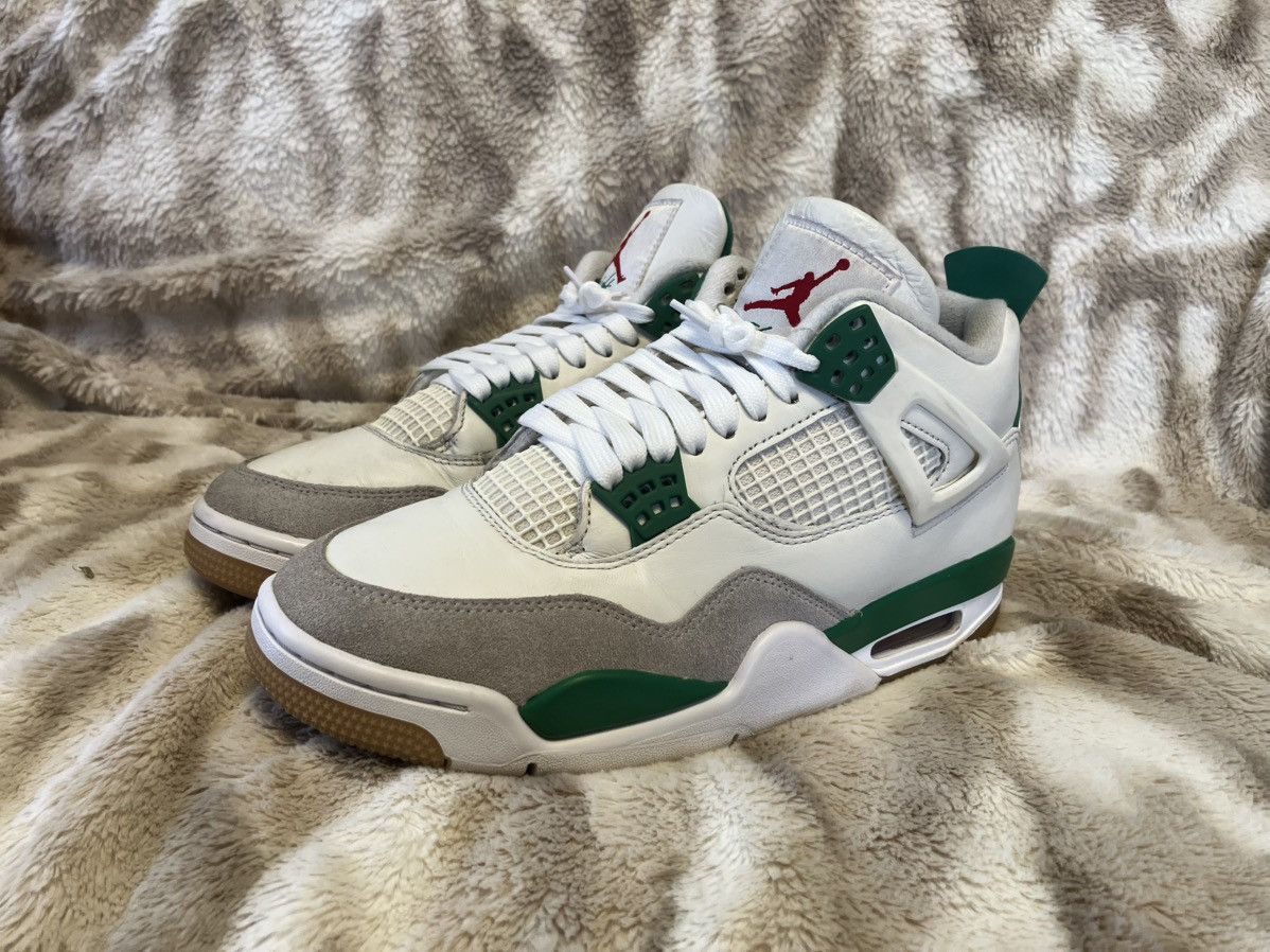 Jordan Brand Sz 8m- Air Jordan 4 retro SB Pine Green- used/ no box Size US 8 / EU 41 - 1 Thumbnail